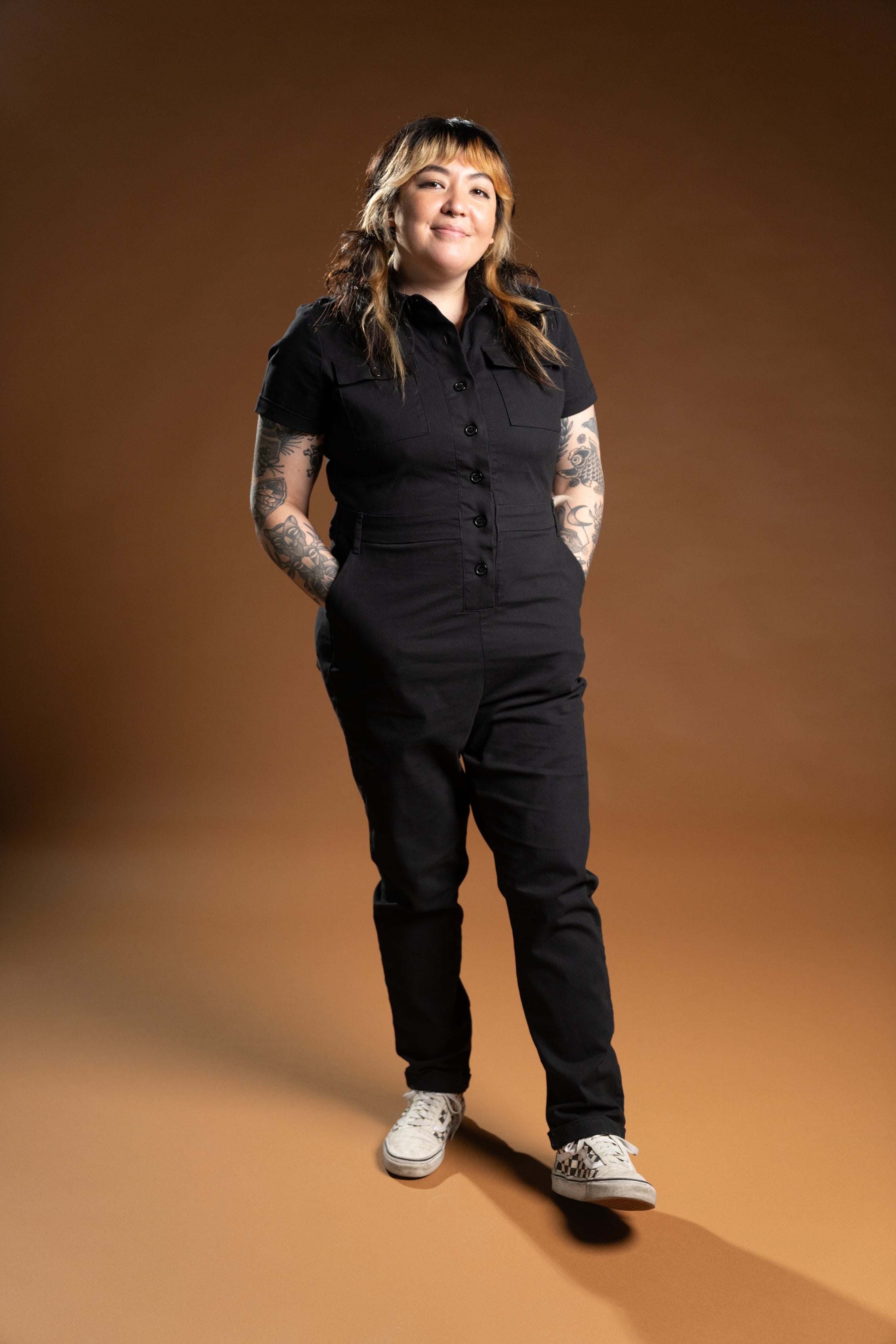 The Drew Utility Jumpsuit - Black