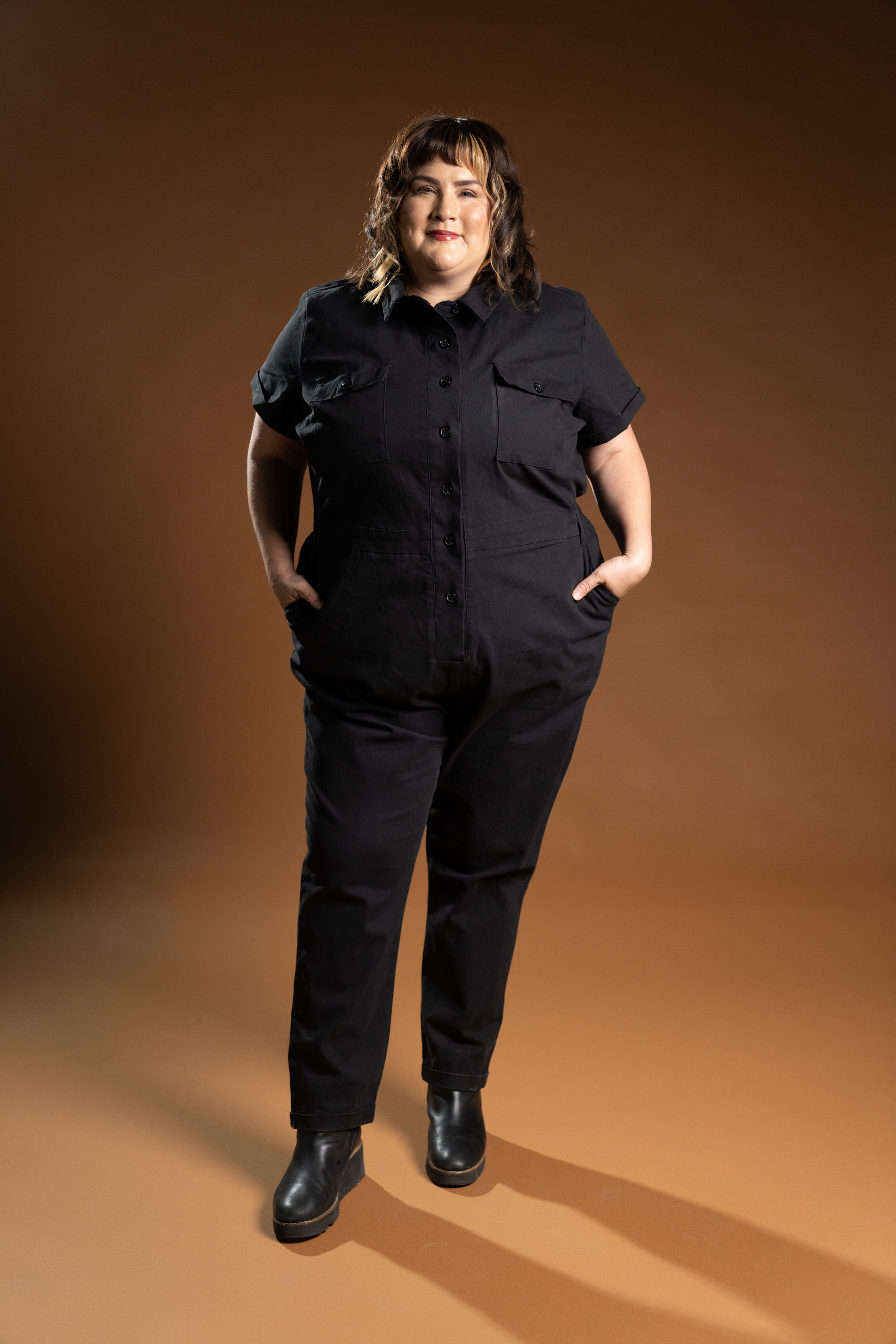 The Drew Utility Jumpsuit - Black