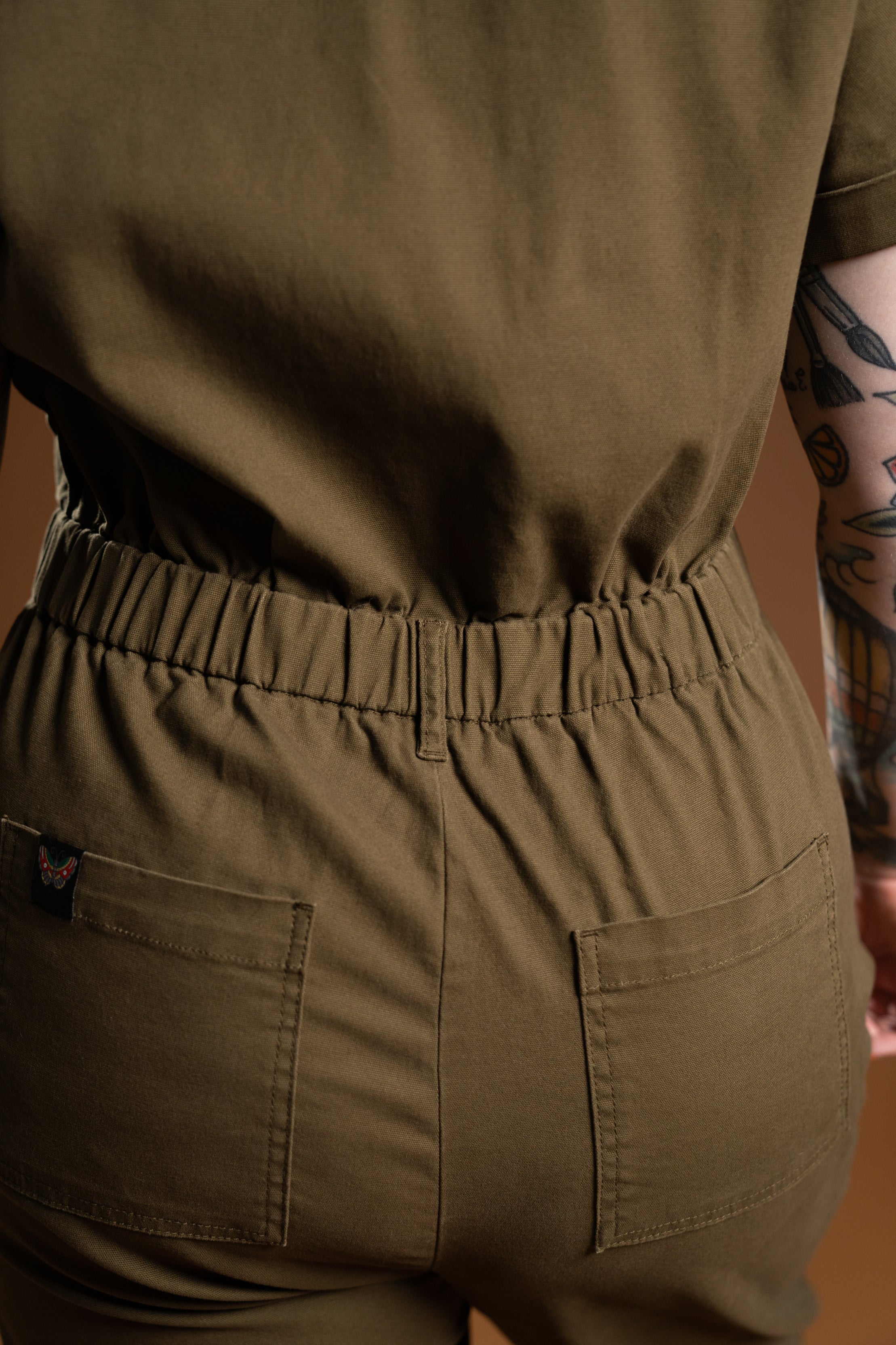 The Drew Utility Jumpsuit - Dark Olive