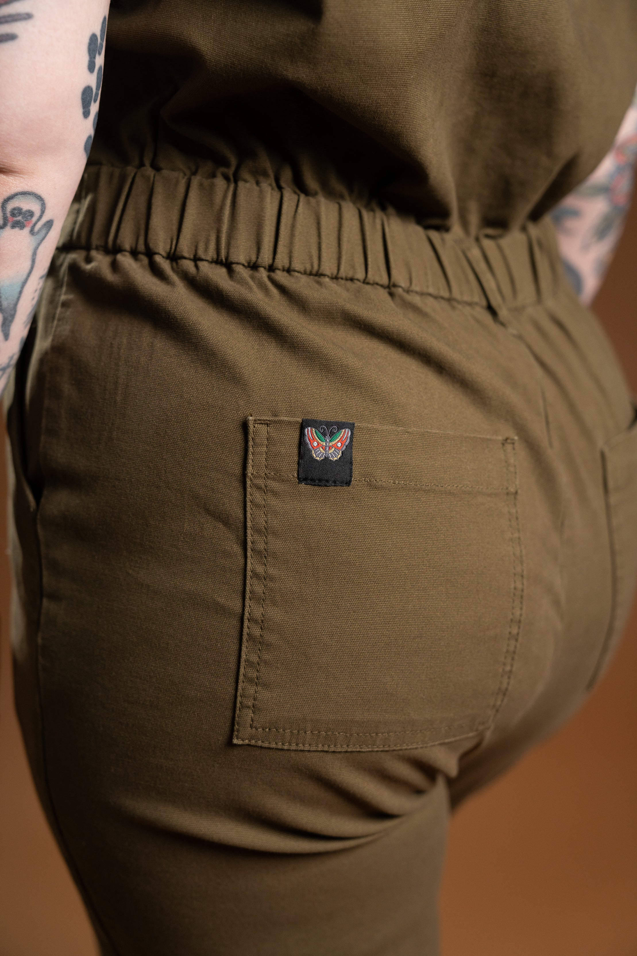 The Drew Utility Jumpsuit - Dark Olive
