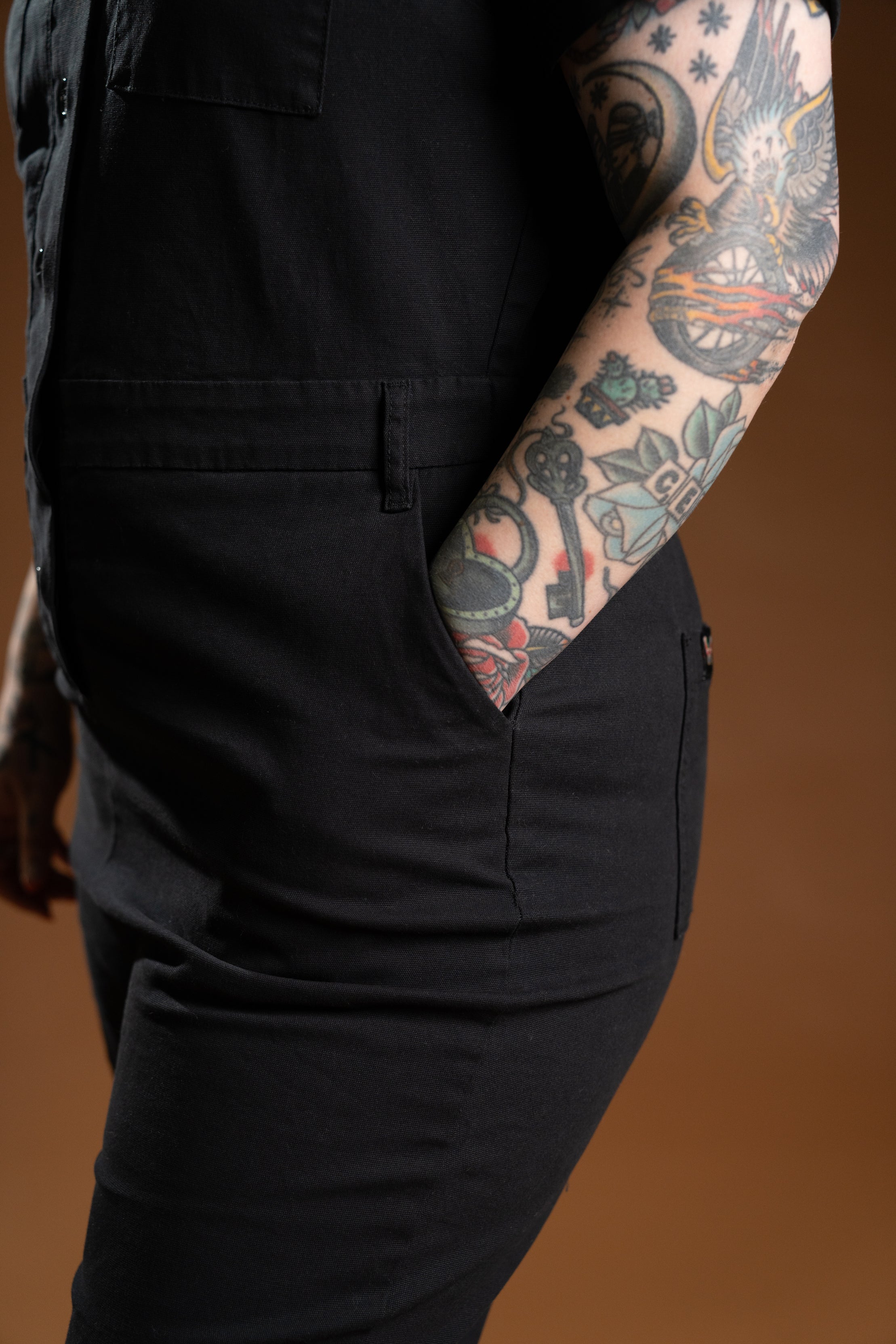 The Drew Utility Jumpsuit - Black