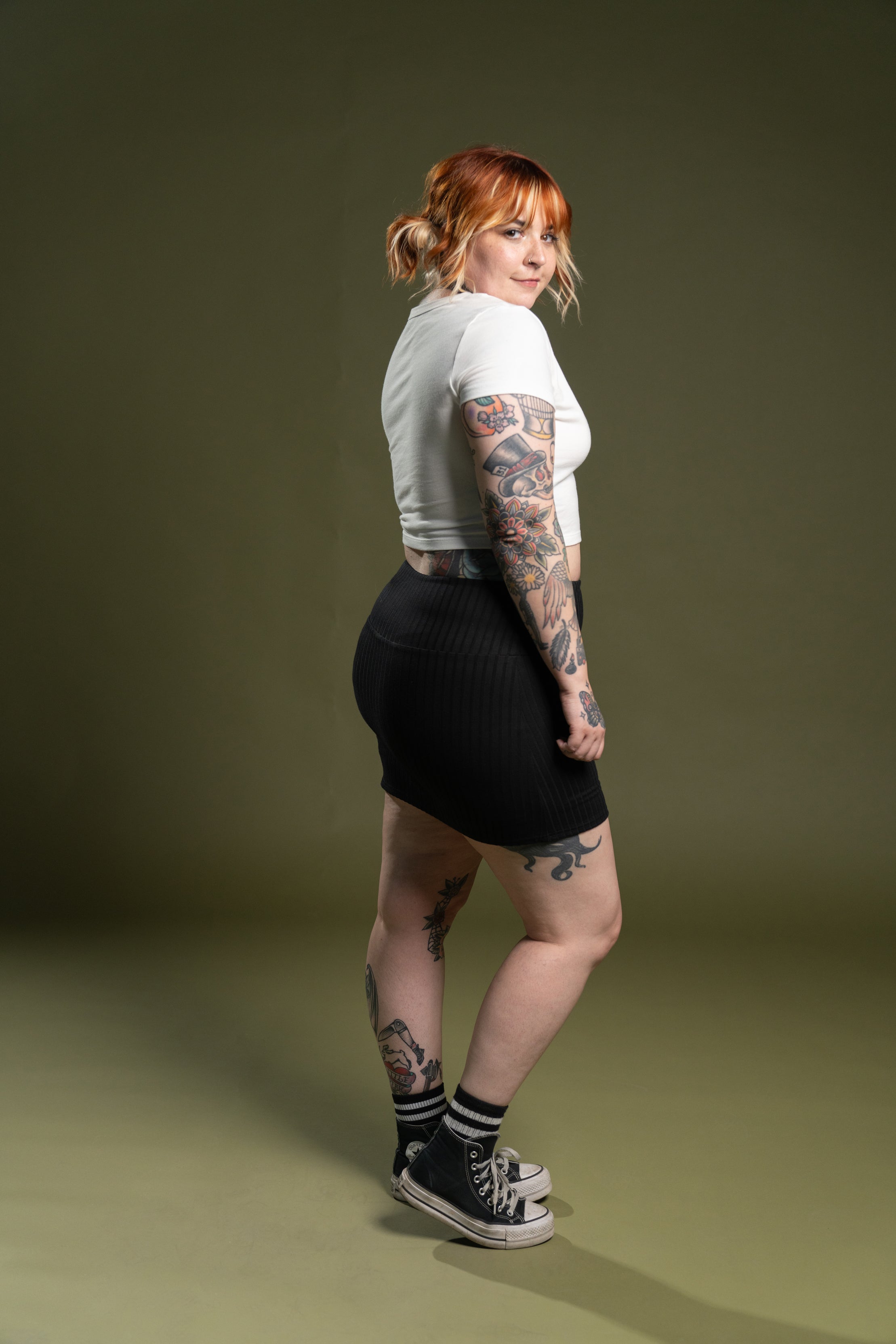 The Lennox Ribbed Skort