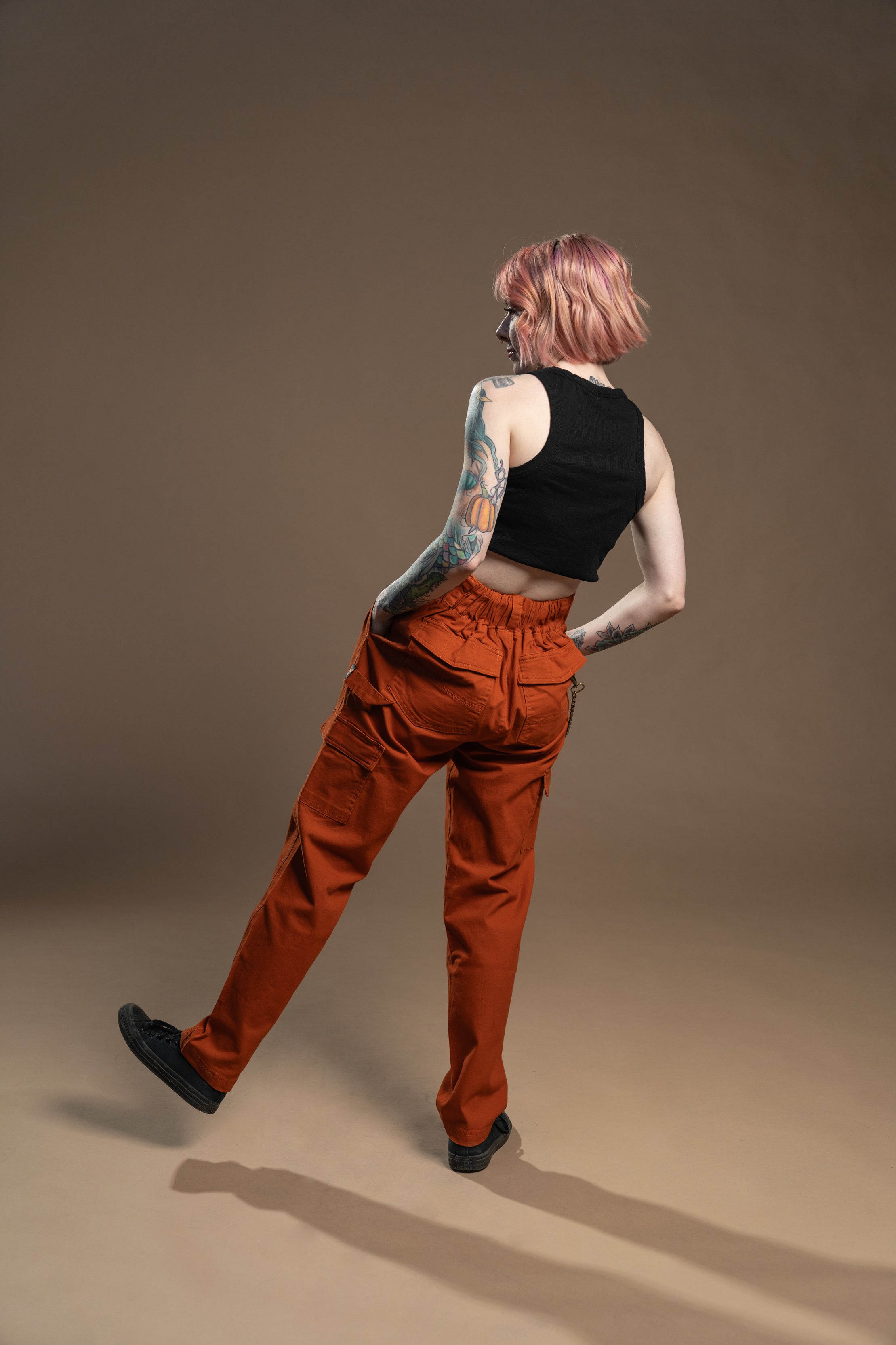 The Sloane Cargo Pant - Orange