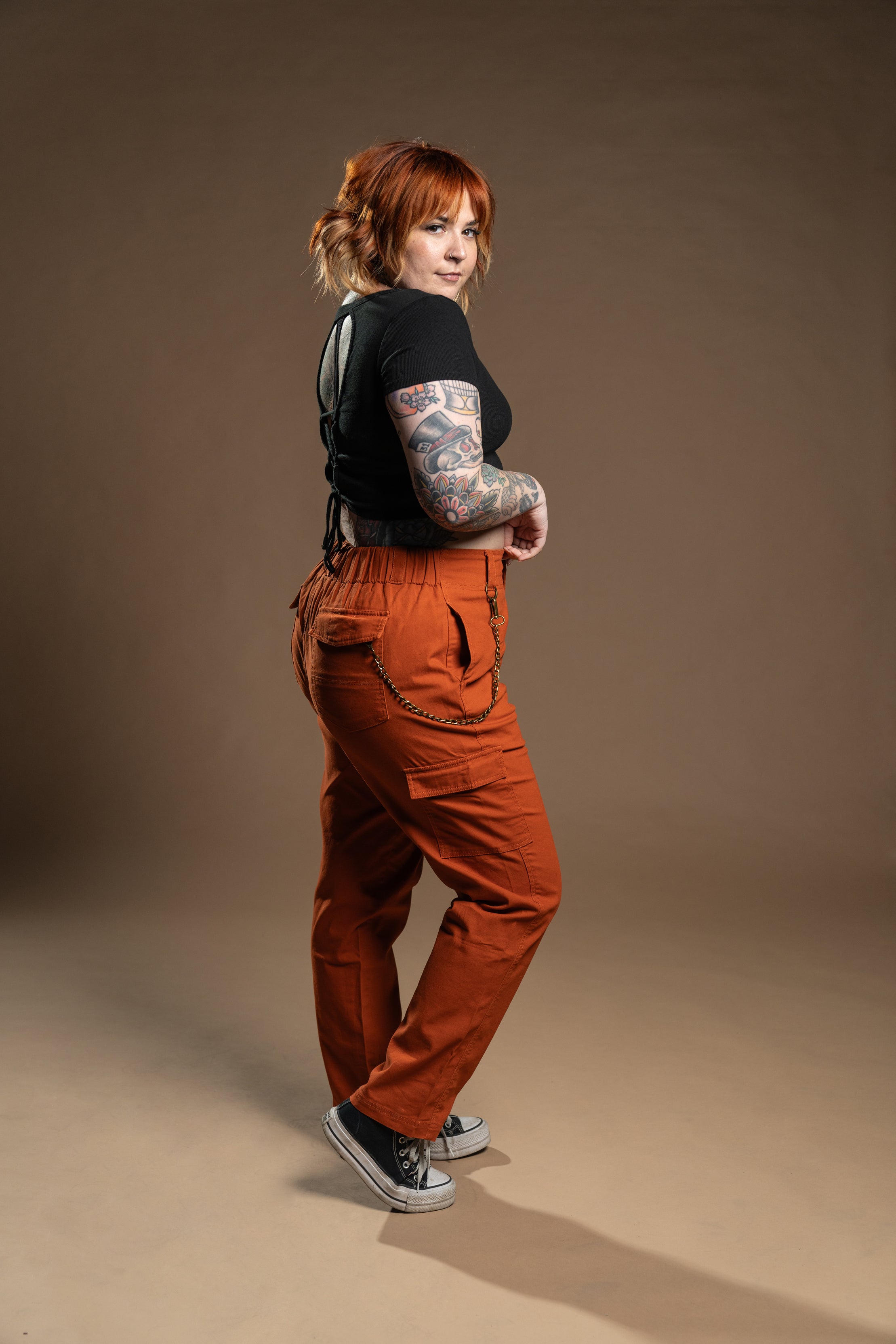 The Sloane Cargo Pant - Orange