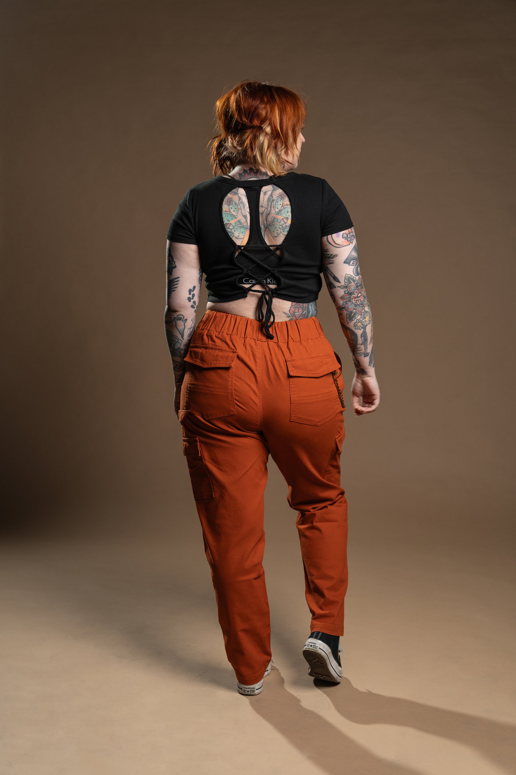 The Sloane Cargo Pant - Orange