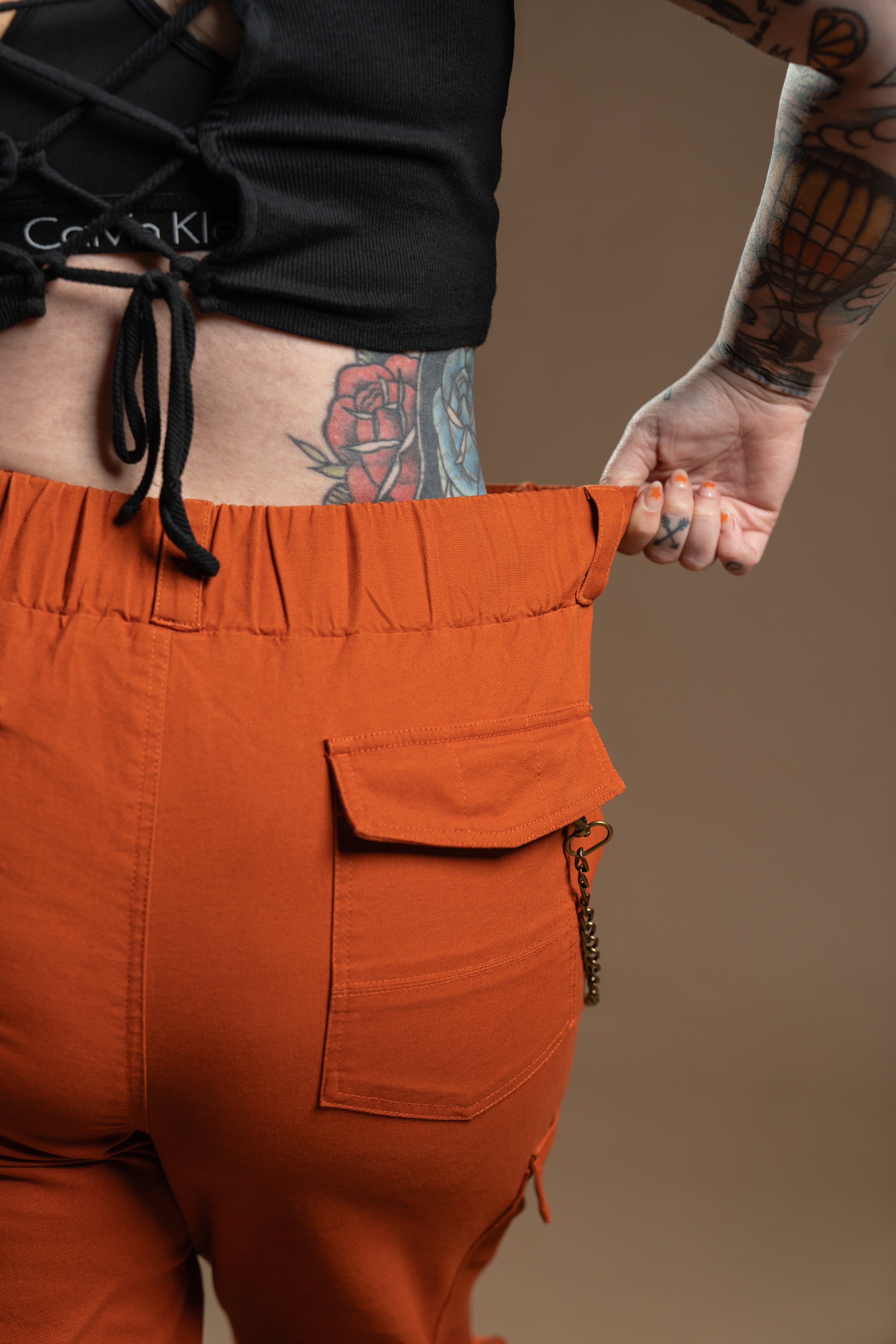 The Sloane Cargo Pant - Orange