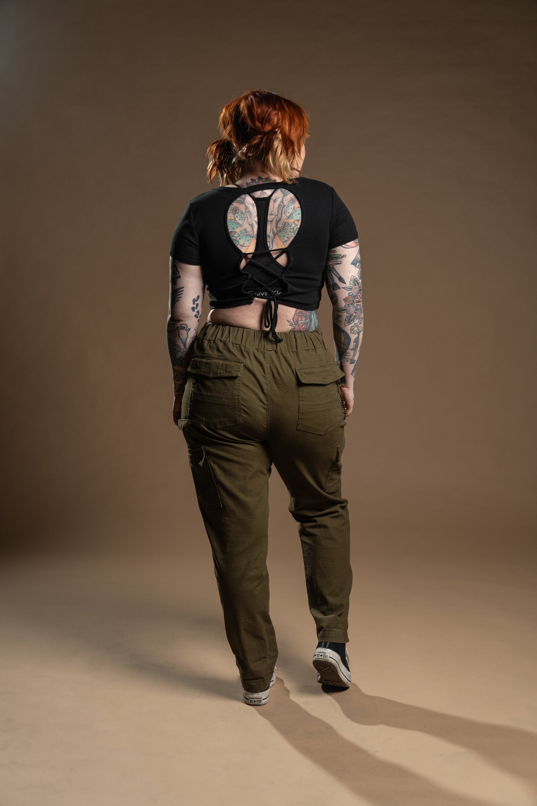 The Sloane Cargo Pant - Dark Olive
