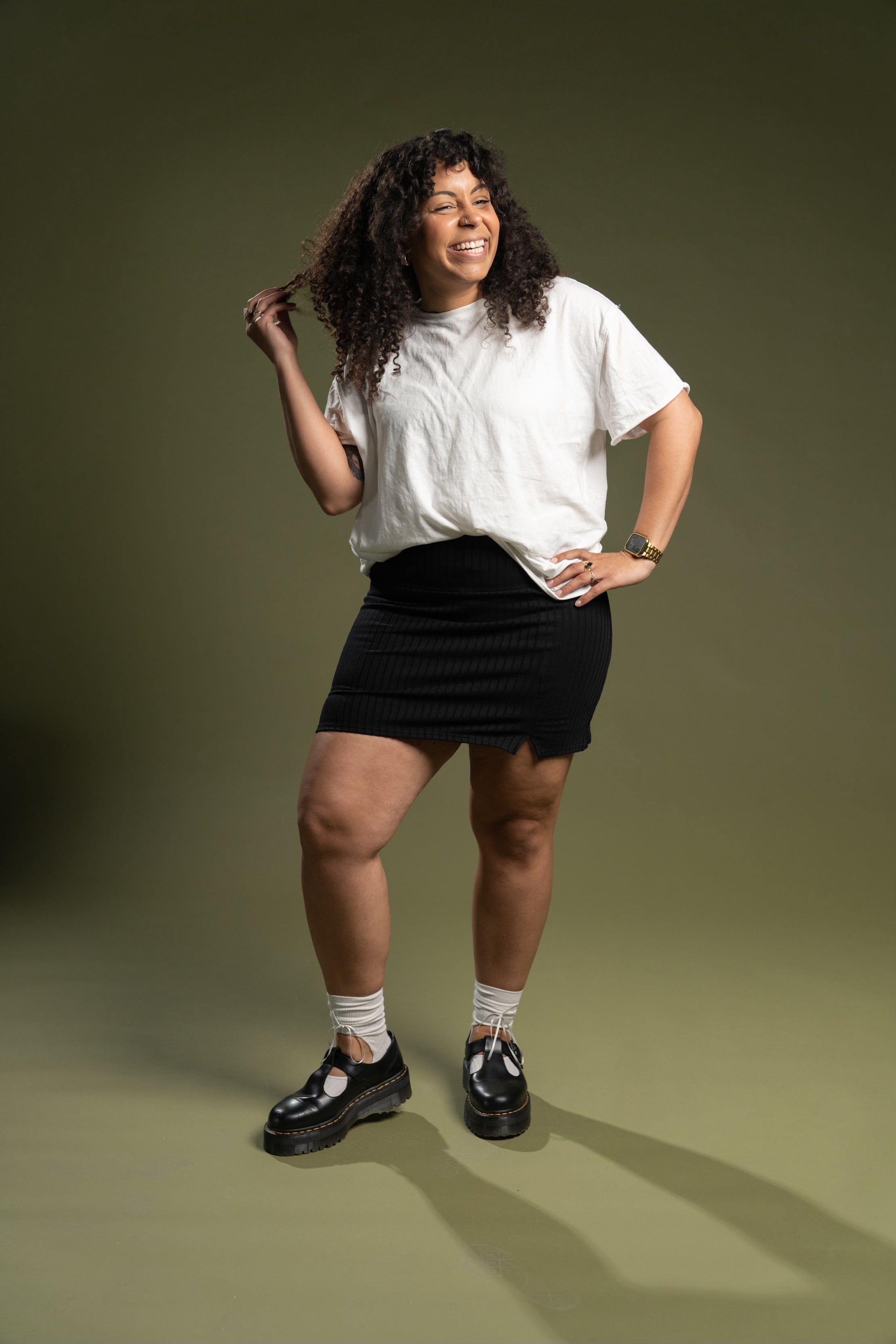 The Lennox Ribbed Skort
