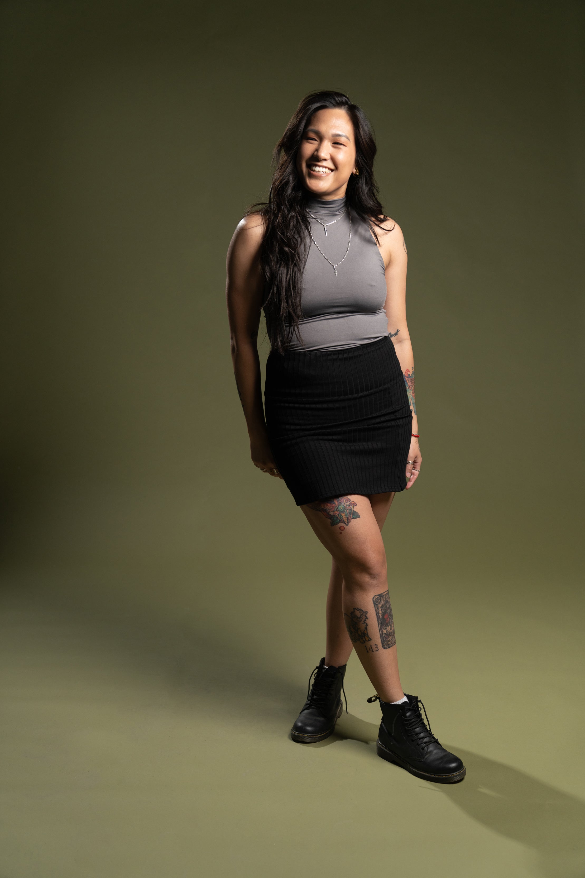 The Lennox Ribbed Skort