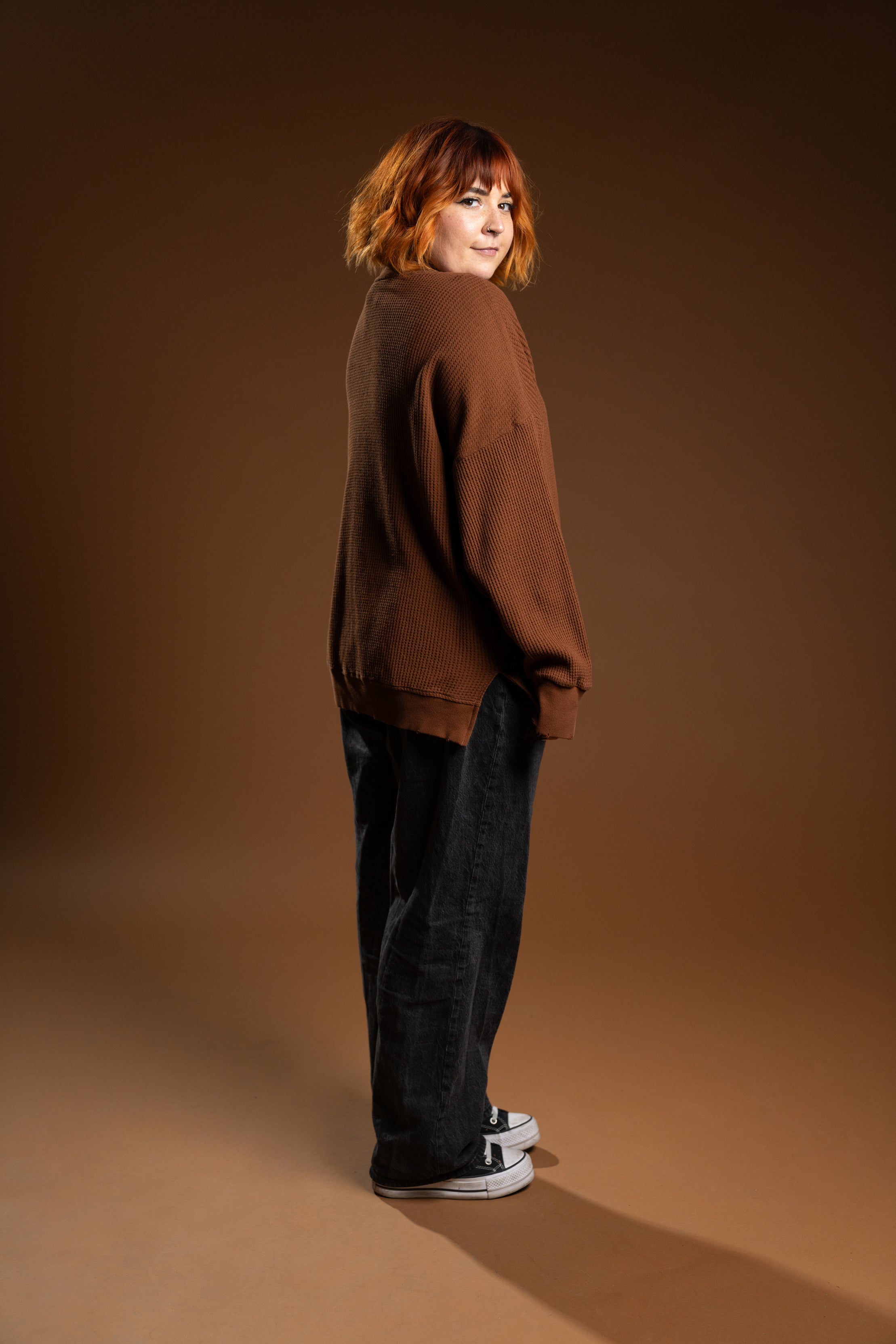 The Dylan Thermal Crewneck - Chocolate