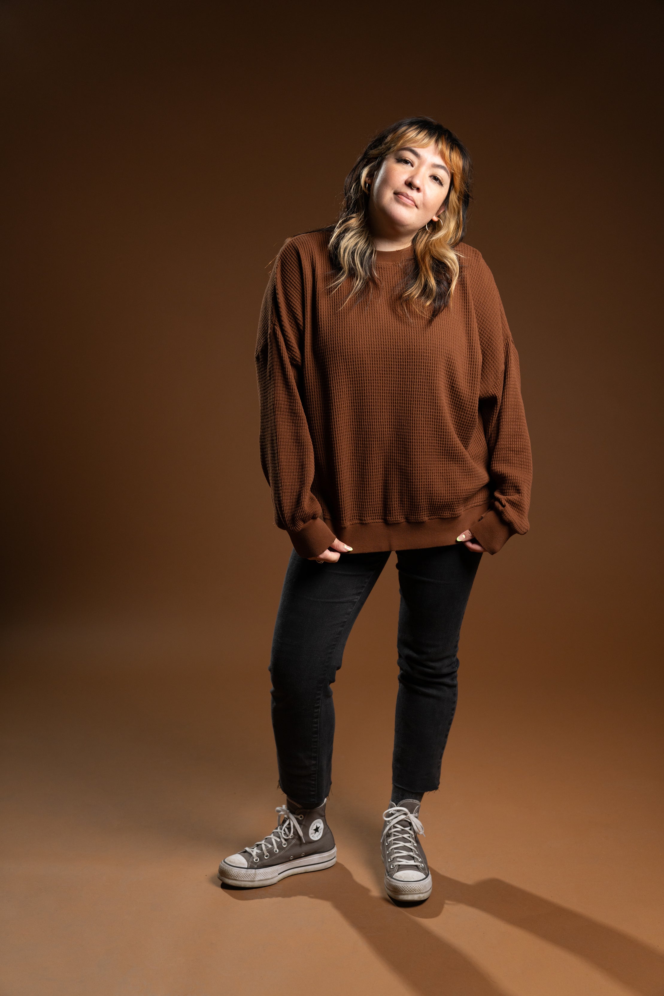 The Dylan Thermal Crewneck - Chocolate