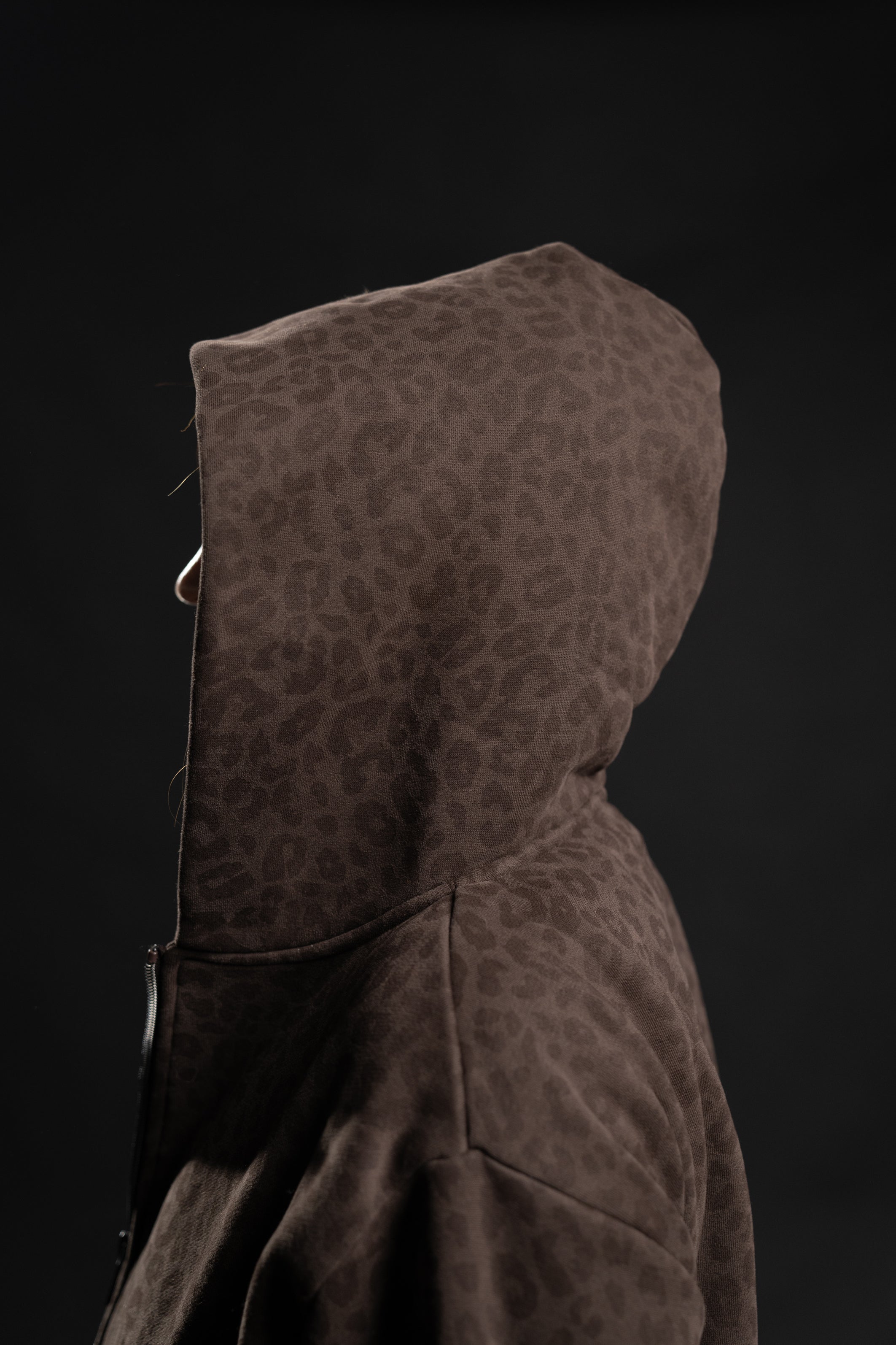 Zip-Up BOXY OG Hoodie - Leopard