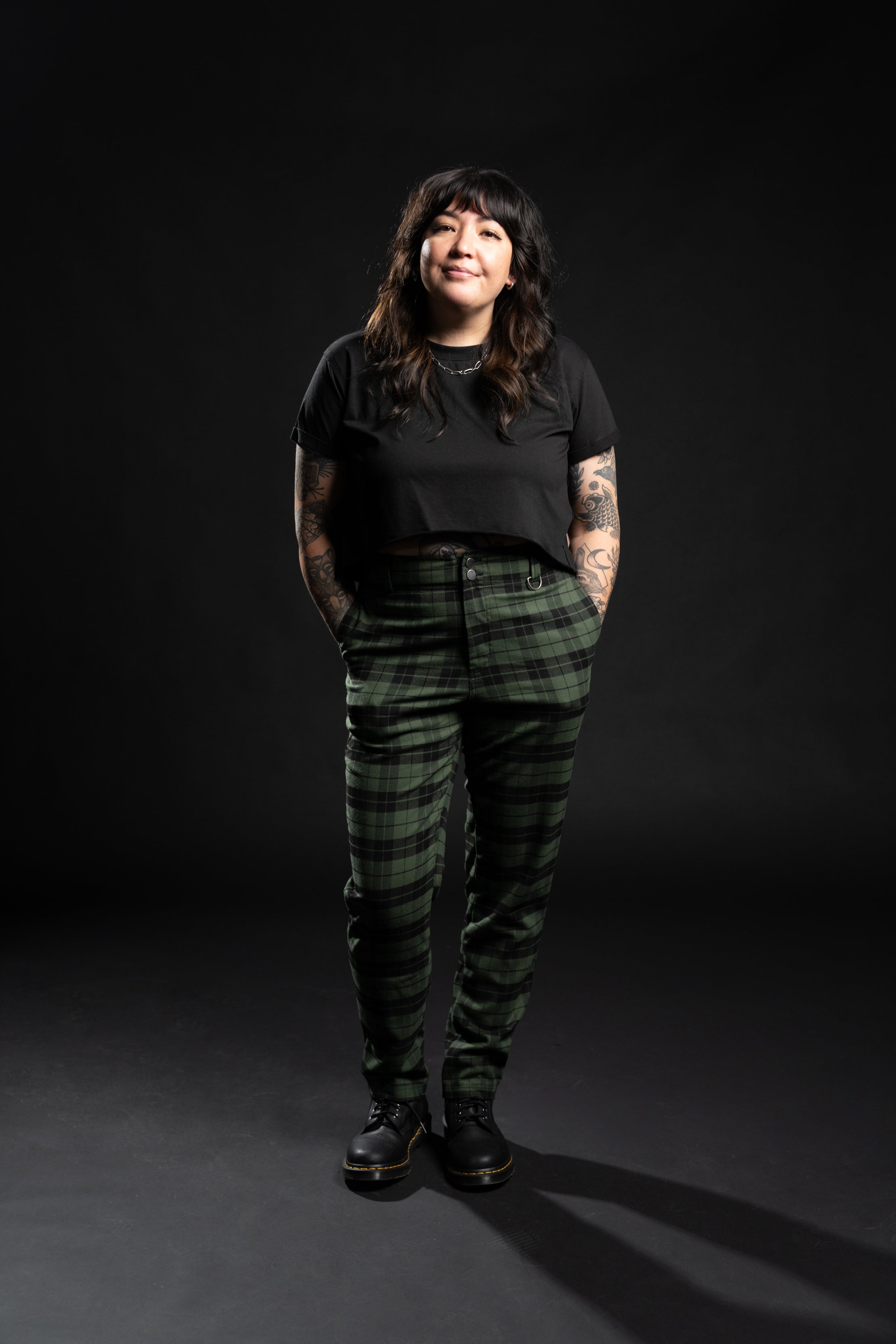 Jude Plaid Trouser - Green
