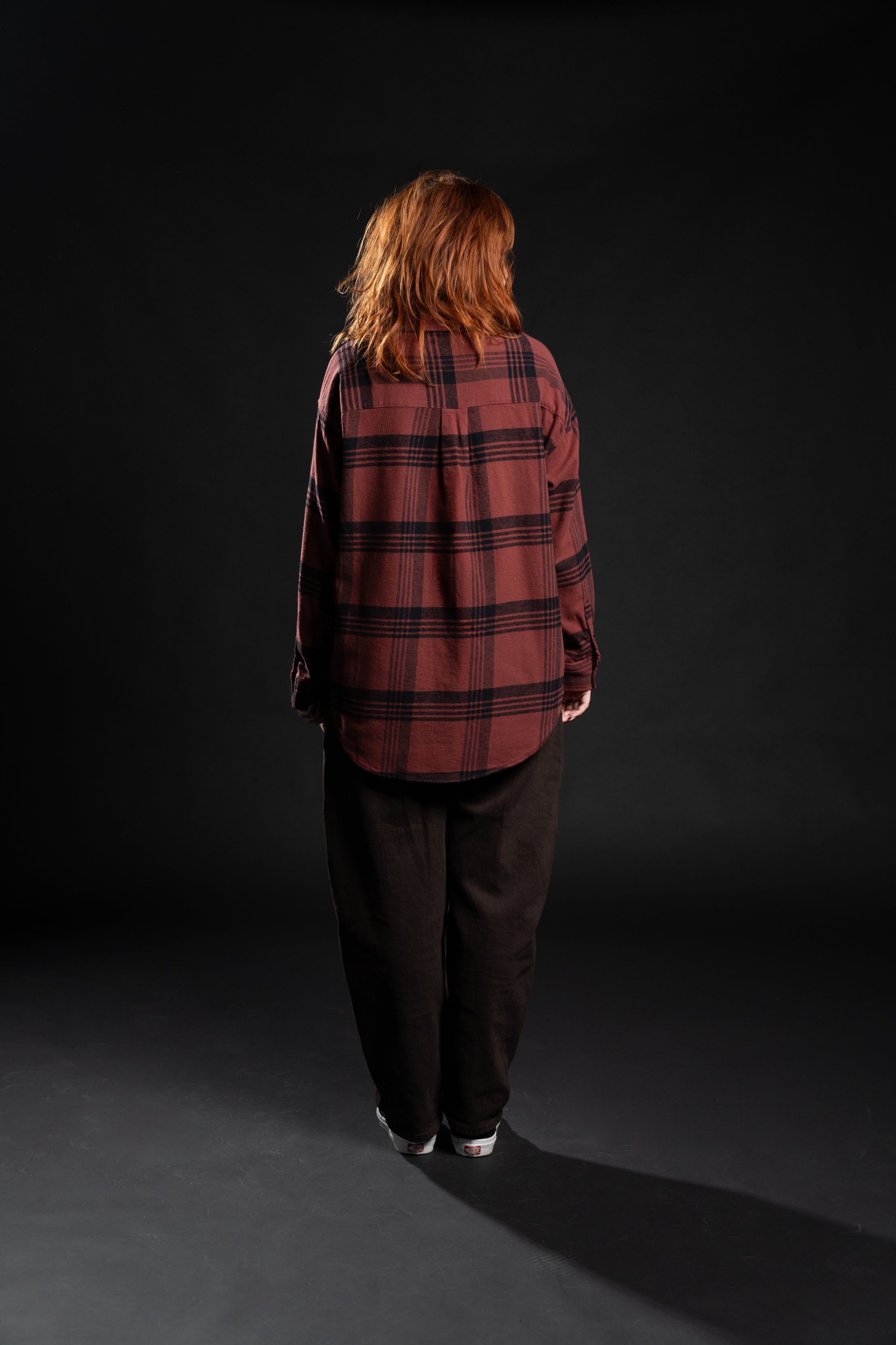 Sam Oversized Flannel - Maroon