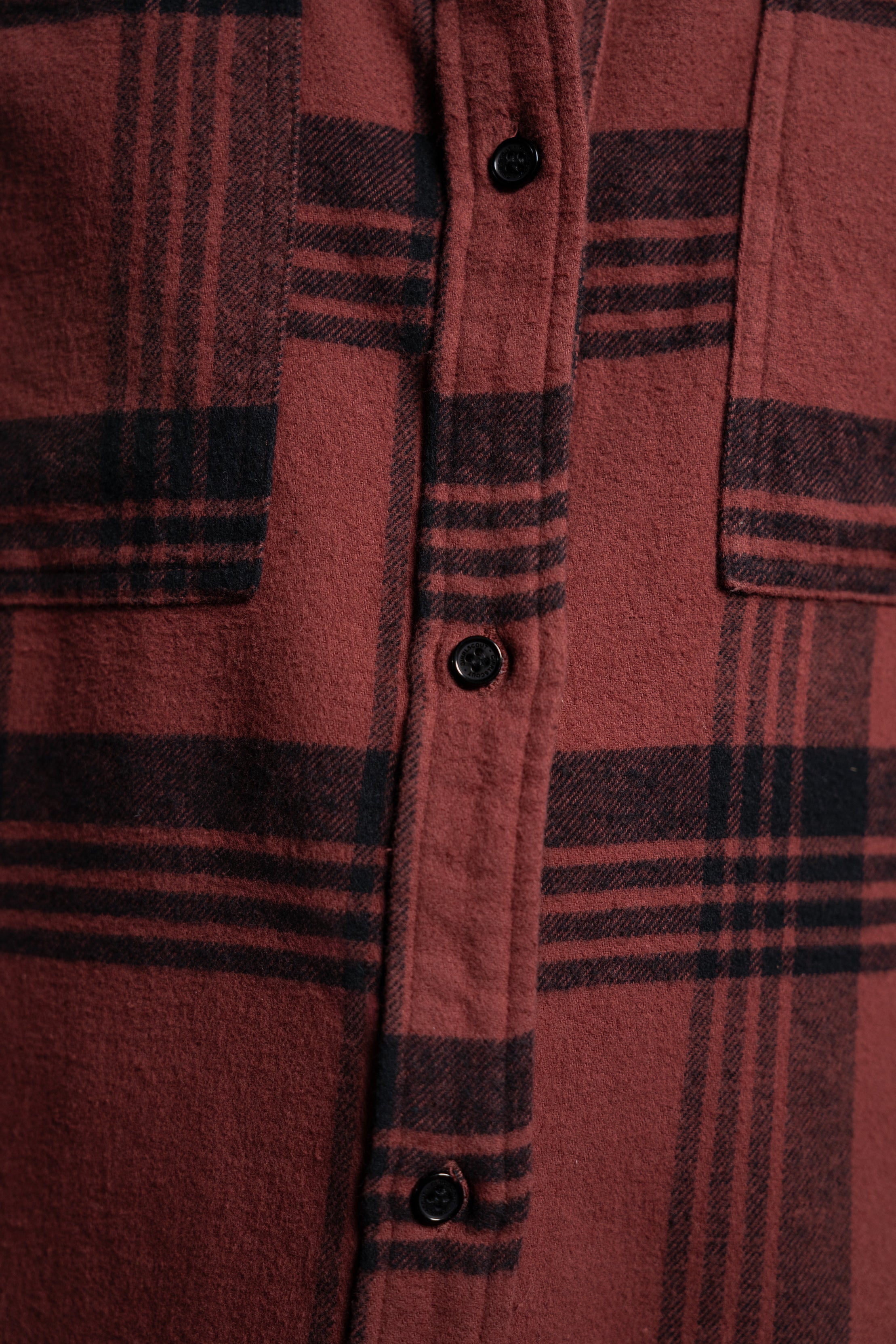 Sam Oversized Flannel - Maroon