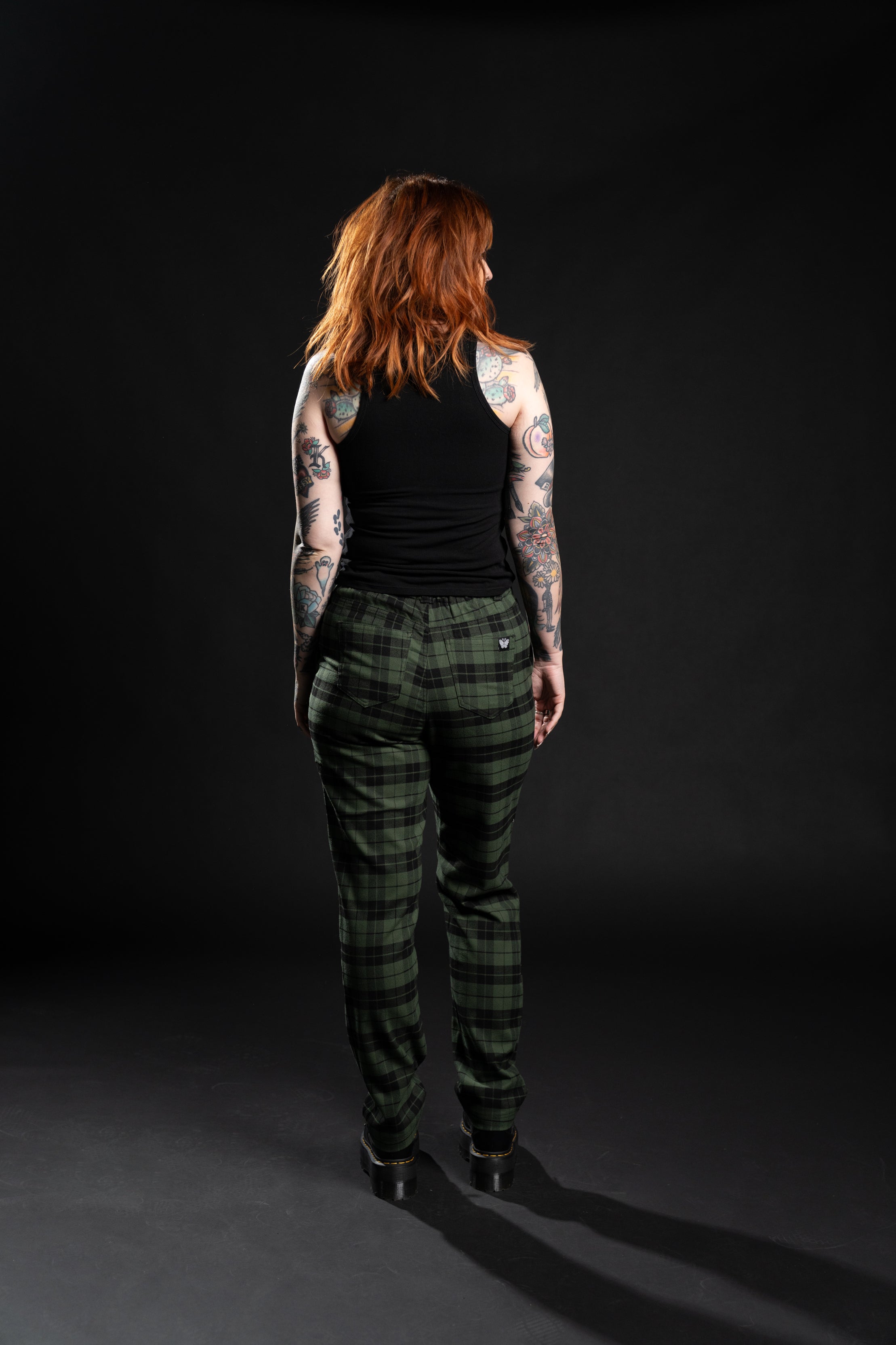 Jude Plaid Trouser - Green