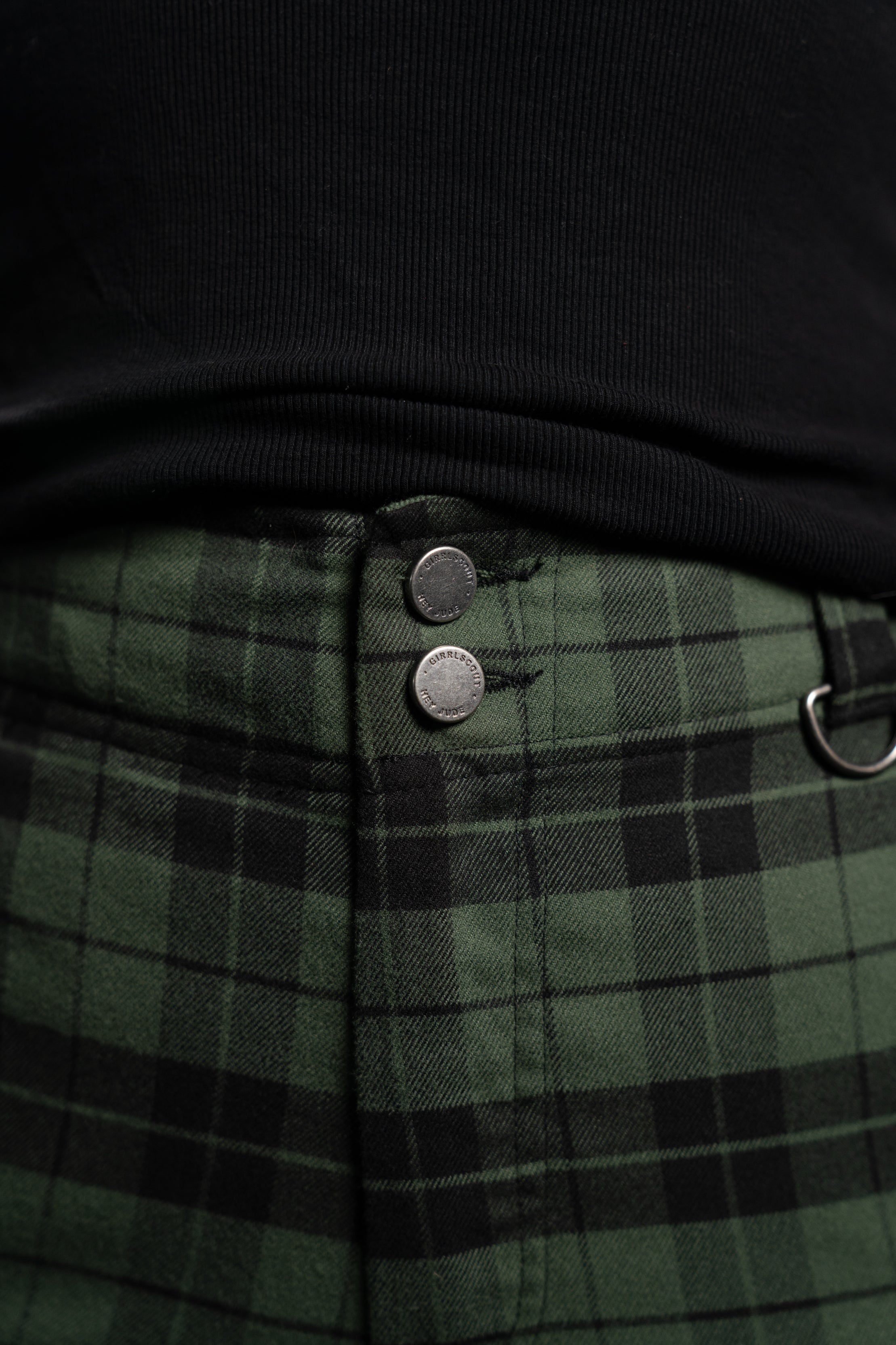 Jude Plaid Trouser - Green