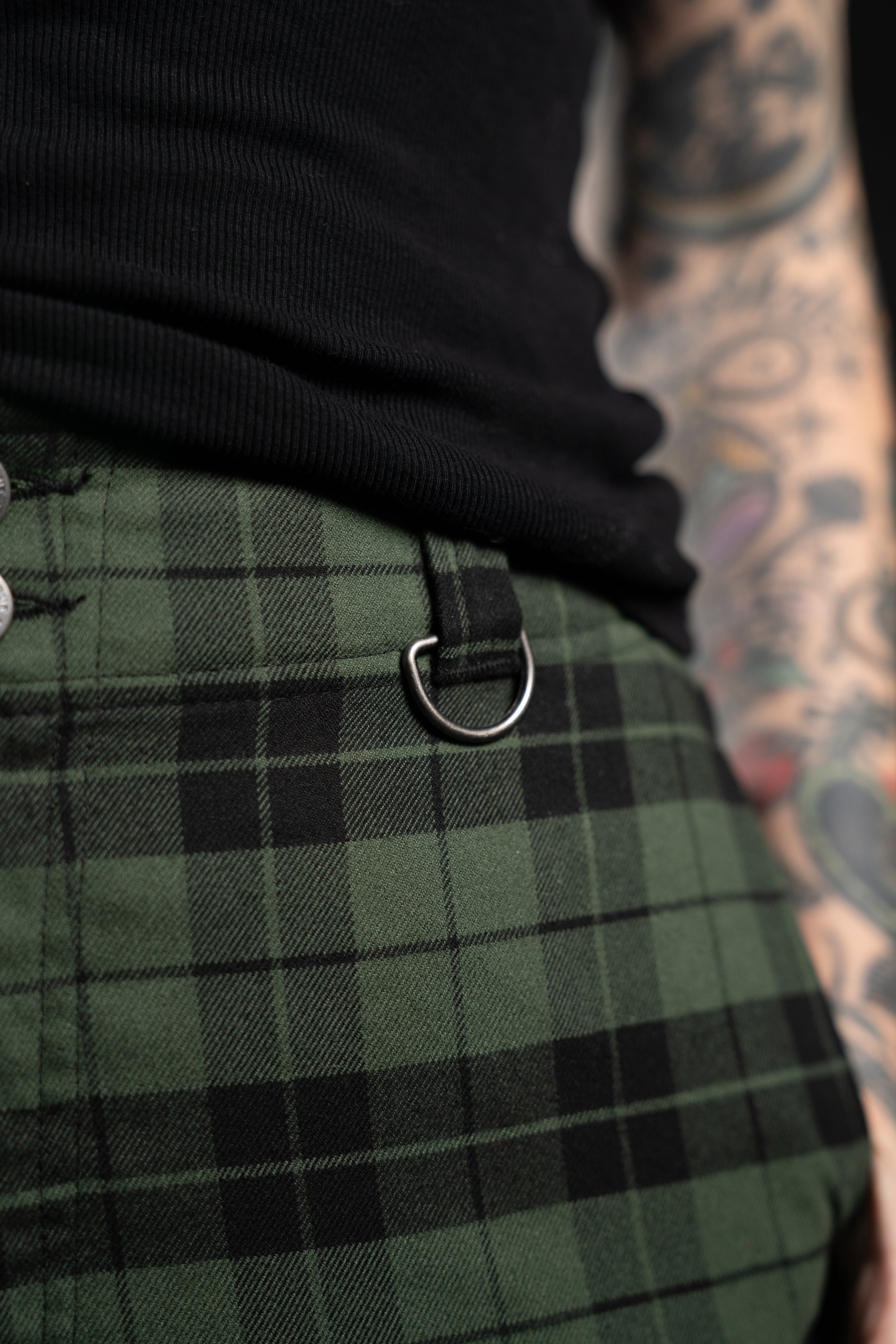 Jude Plaid Trouser - Green