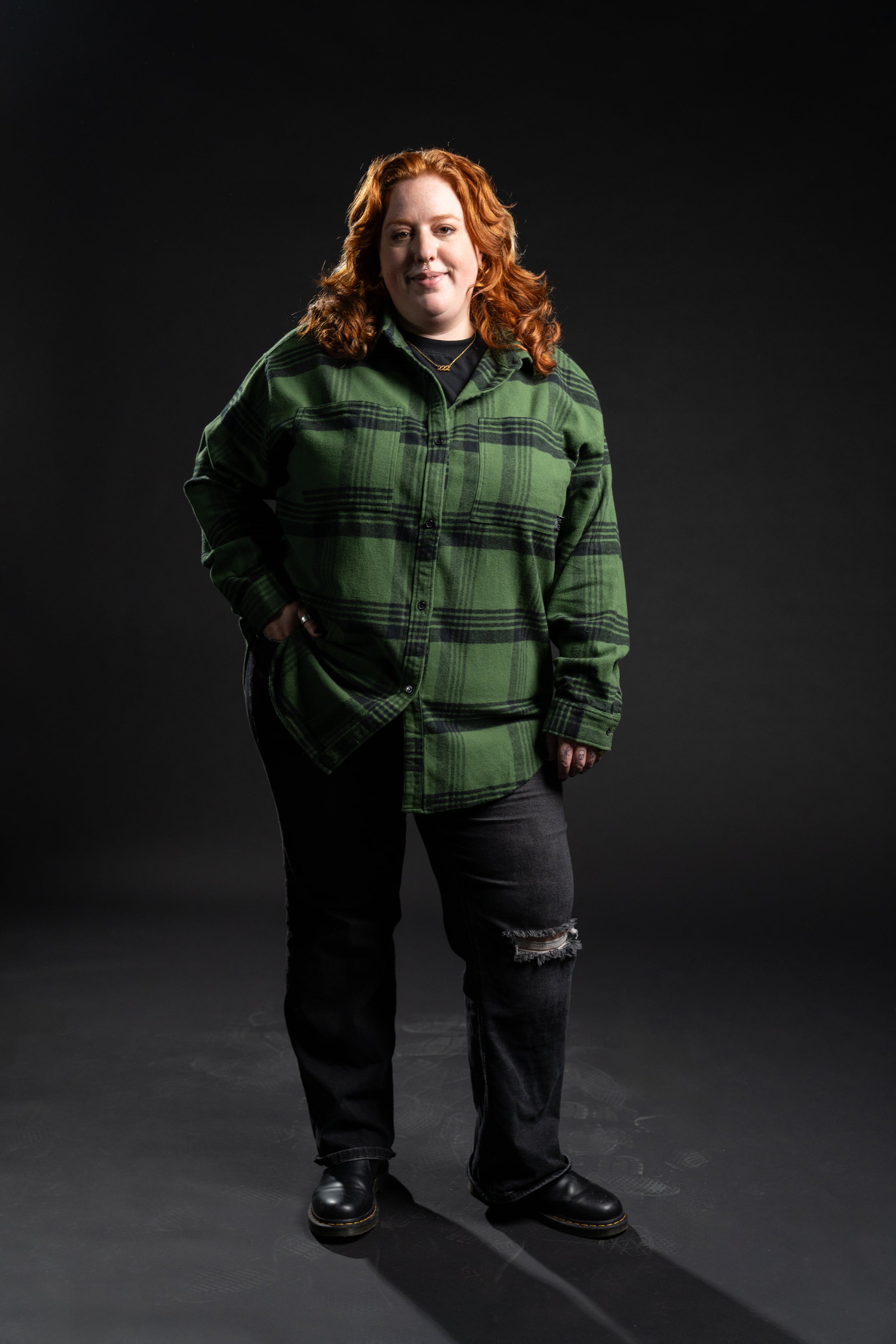 The Sam Oversized Flannel - Green