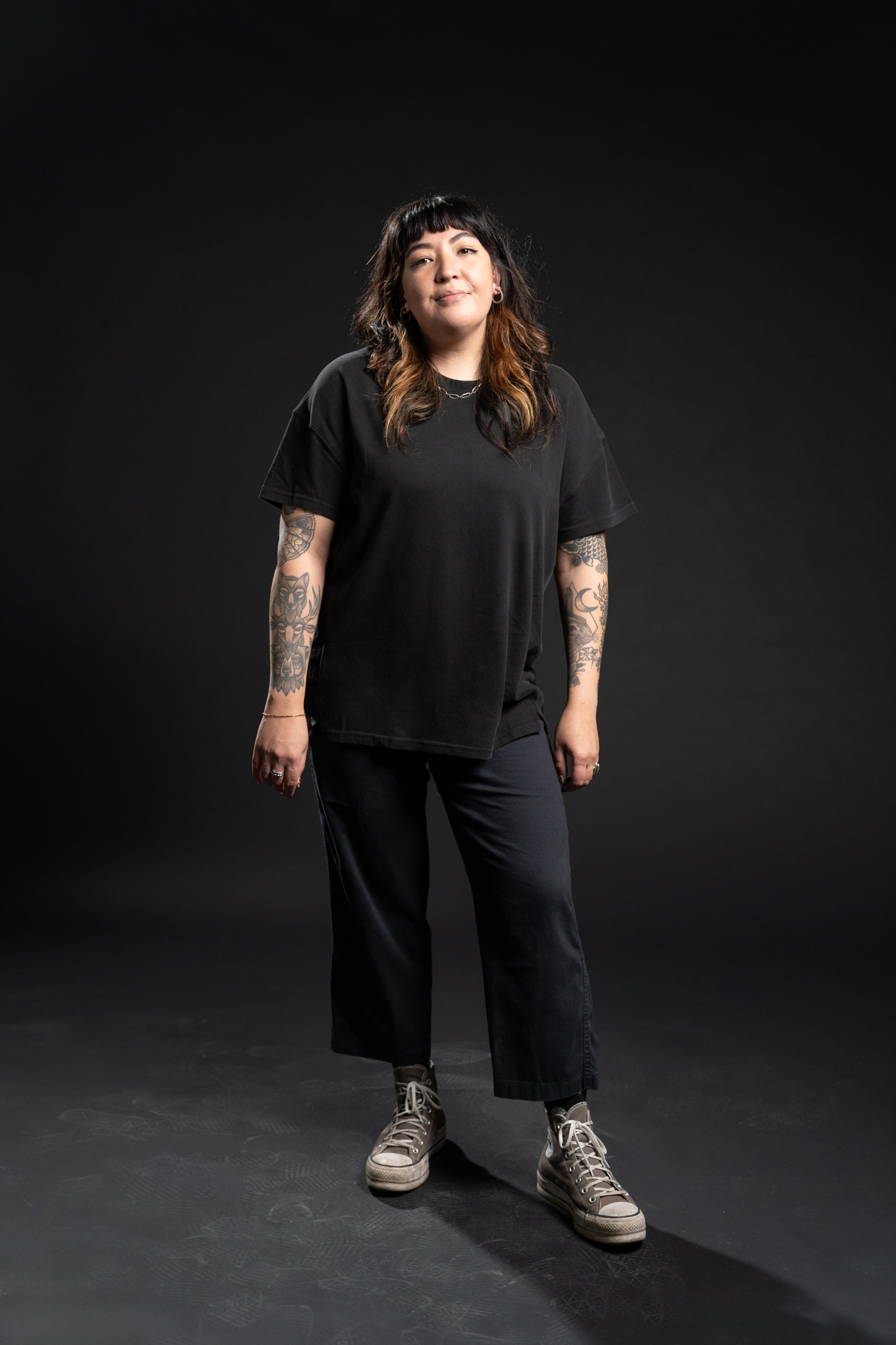 The Devin Oversized Tee - Vintage Black