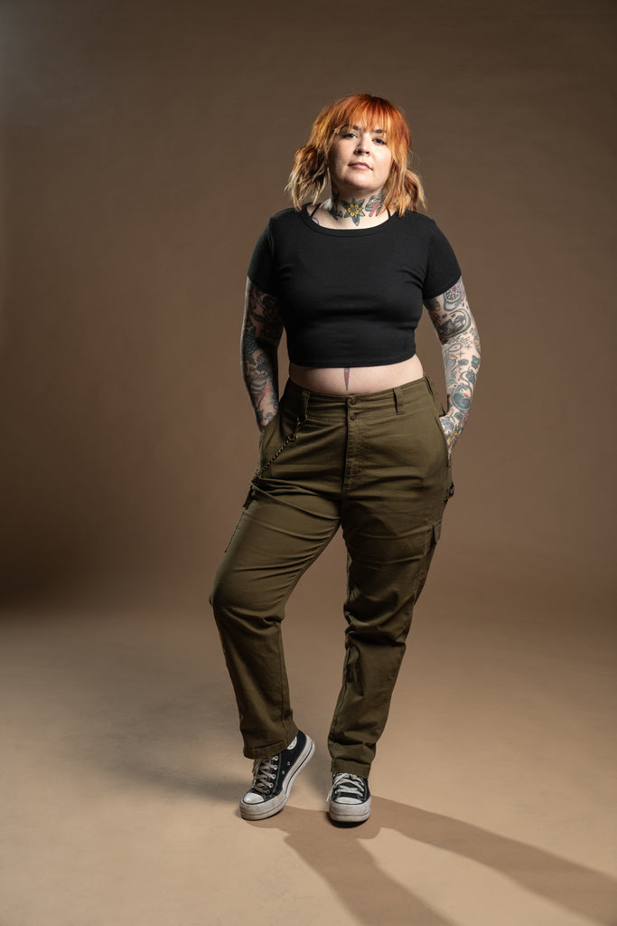 The Sloane Cargo Pant - Dark Olive – Girrlscout