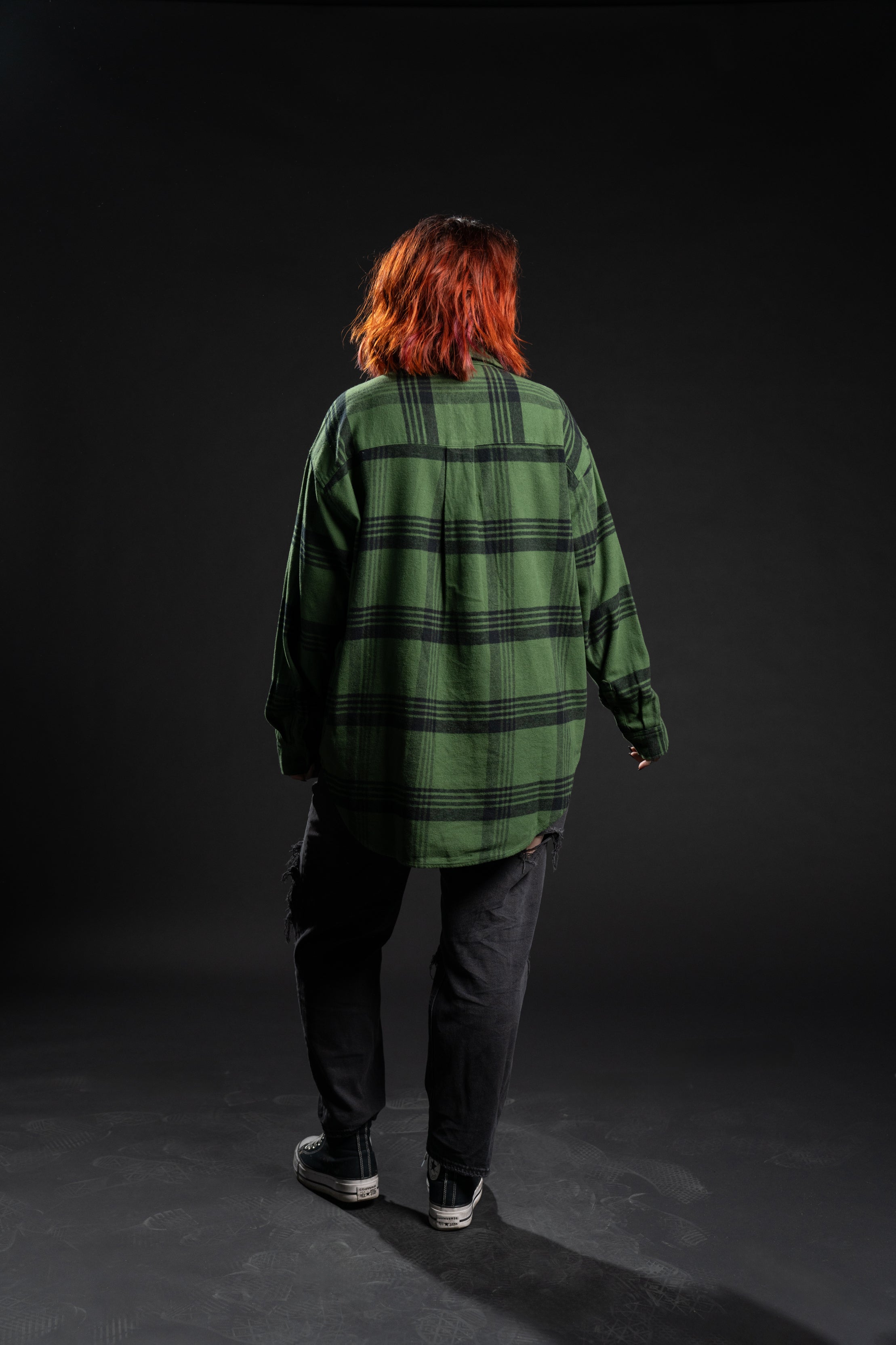 The Sam Oversized Flannel - Green