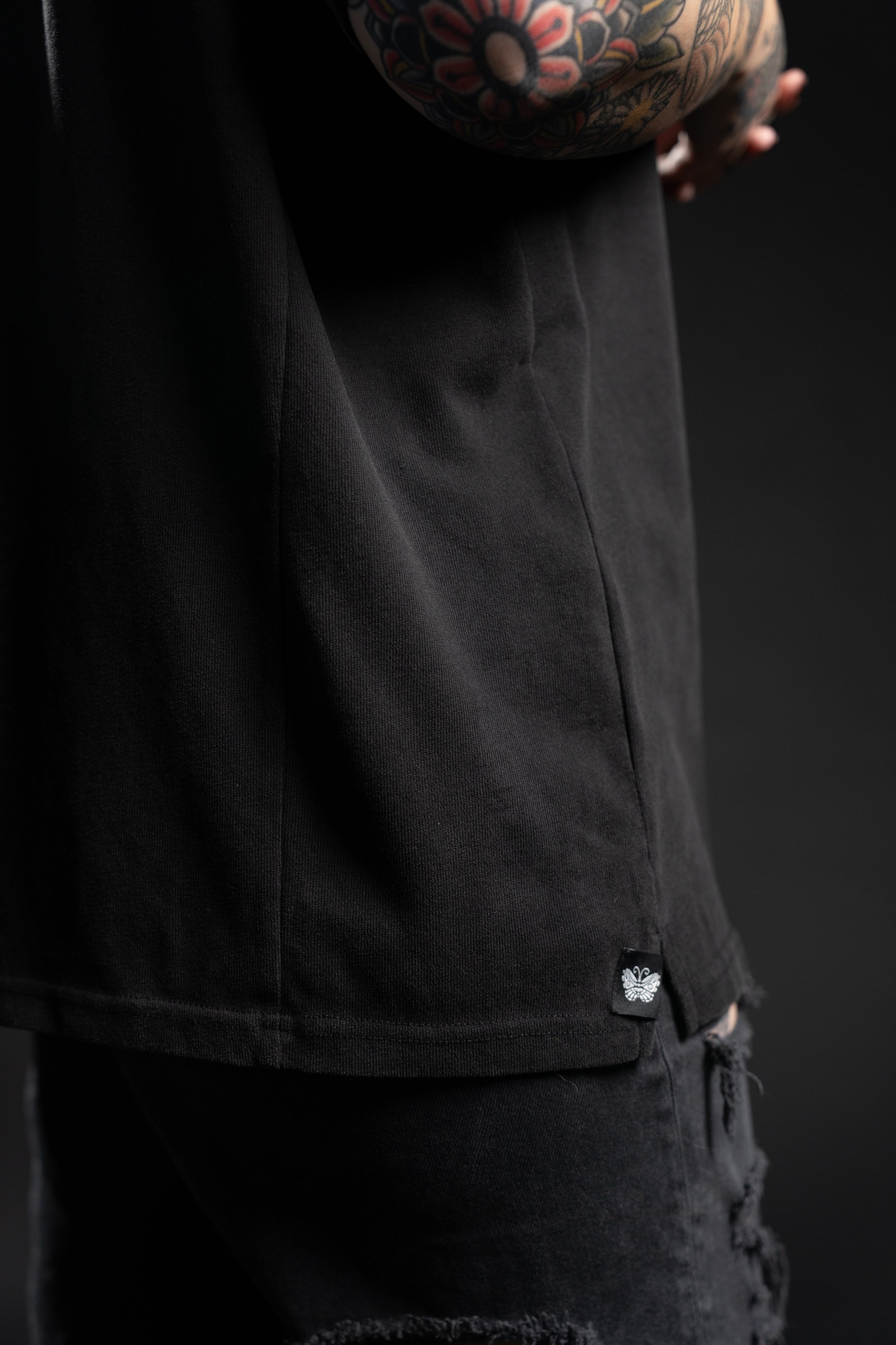 The Devin Oversized Tee - Vintage Black
