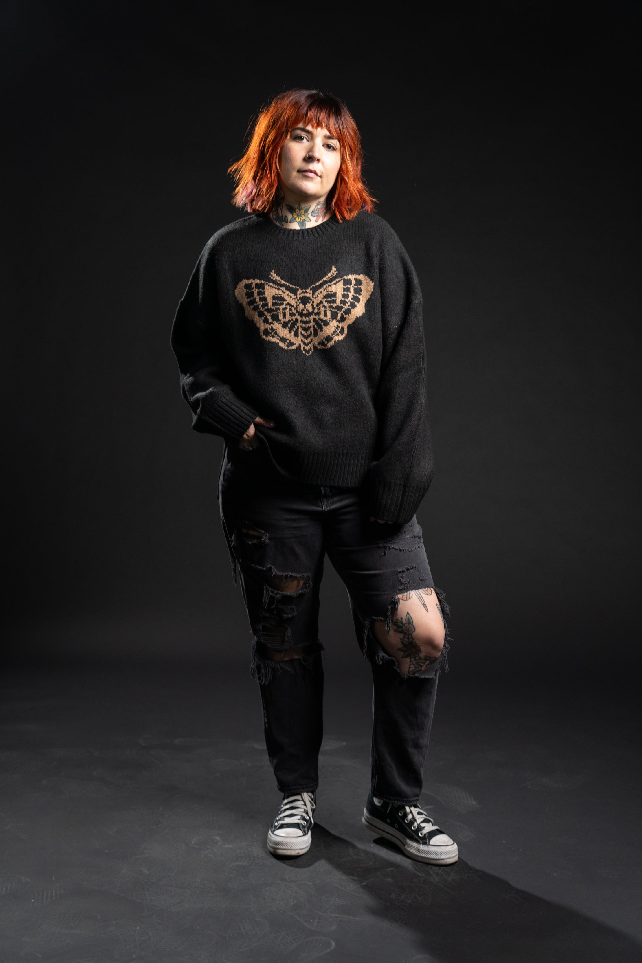 The Carter Knit Sweater - Death Moth