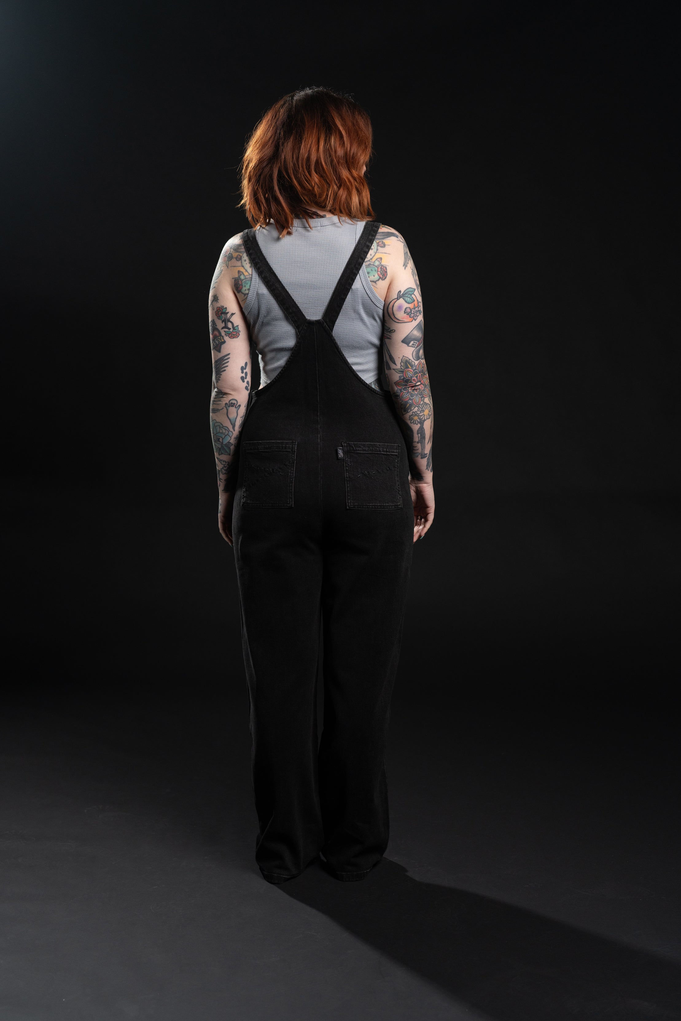 Bobbi Denim Overalls - Black