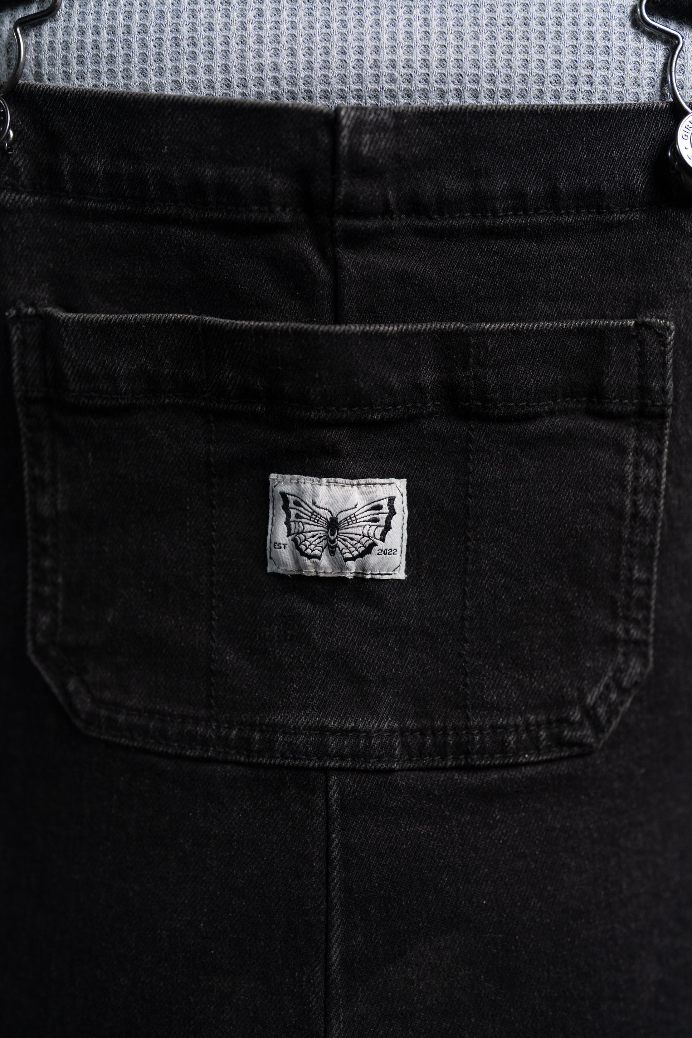 Bobbi Denim Overalls - Black