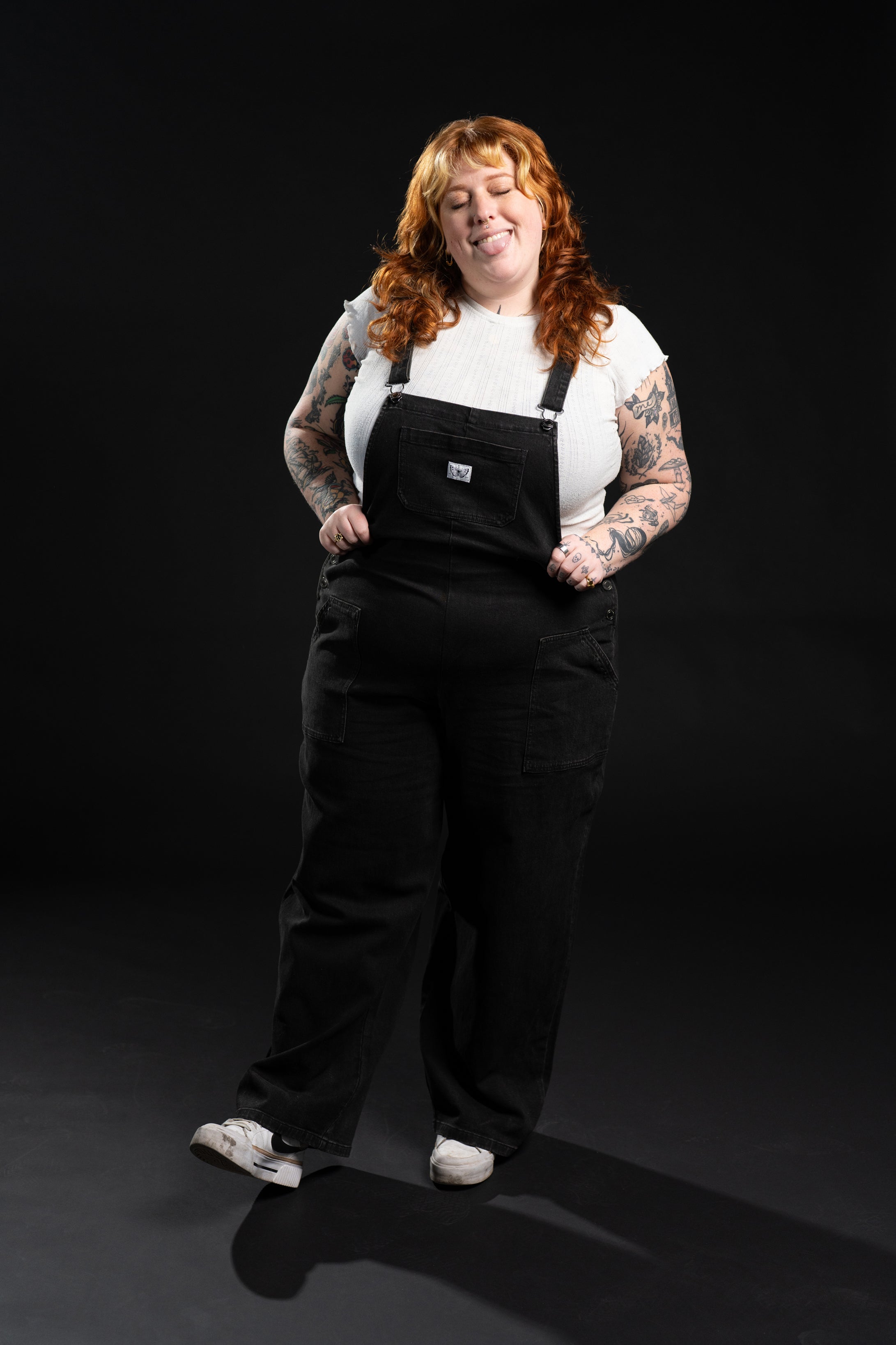 Bobbi Denim Overalls - Black