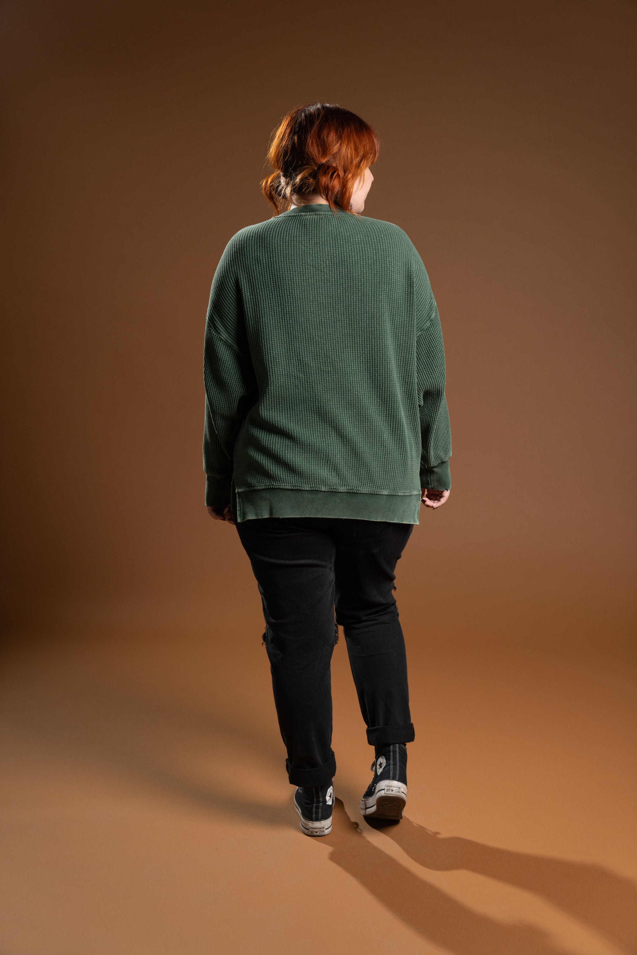 The Dylan Thermal Crewneck - Forest Green