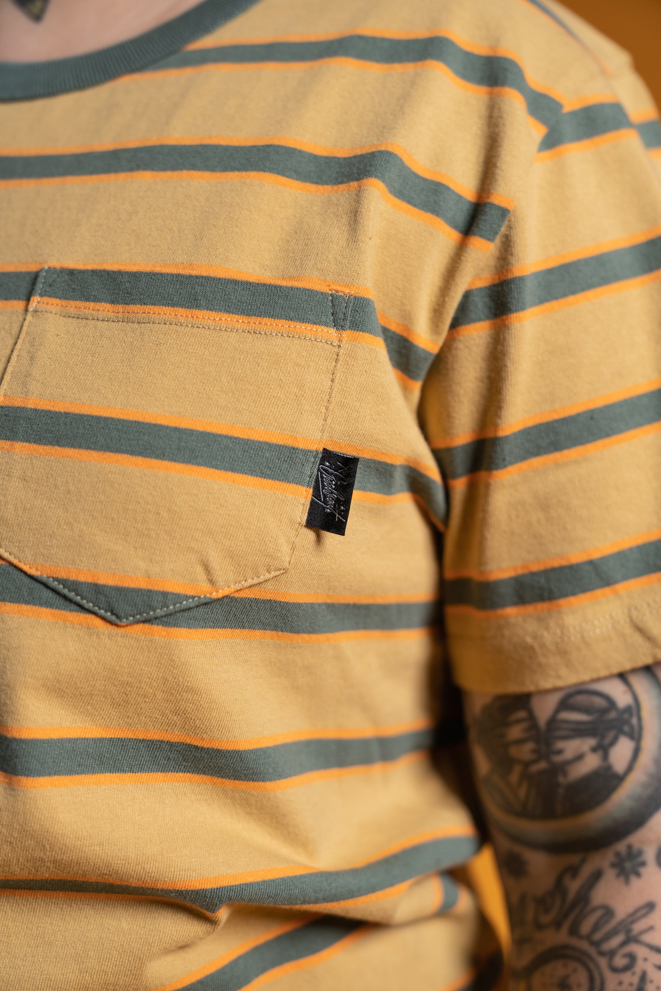 The Tommy Striped Pocket Tee - Throwback 90’s