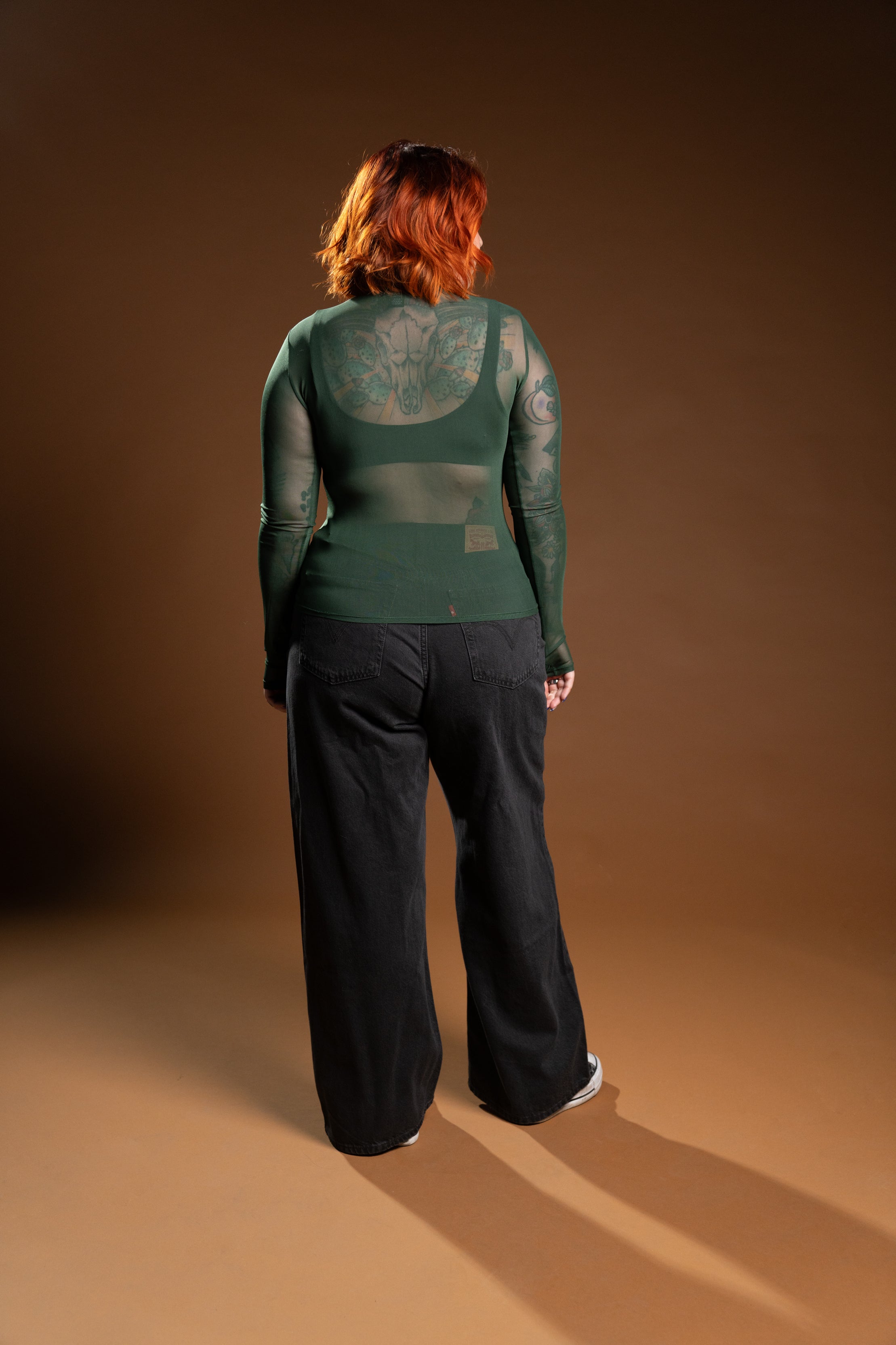 The Taylor Mesh Top - Forest Green