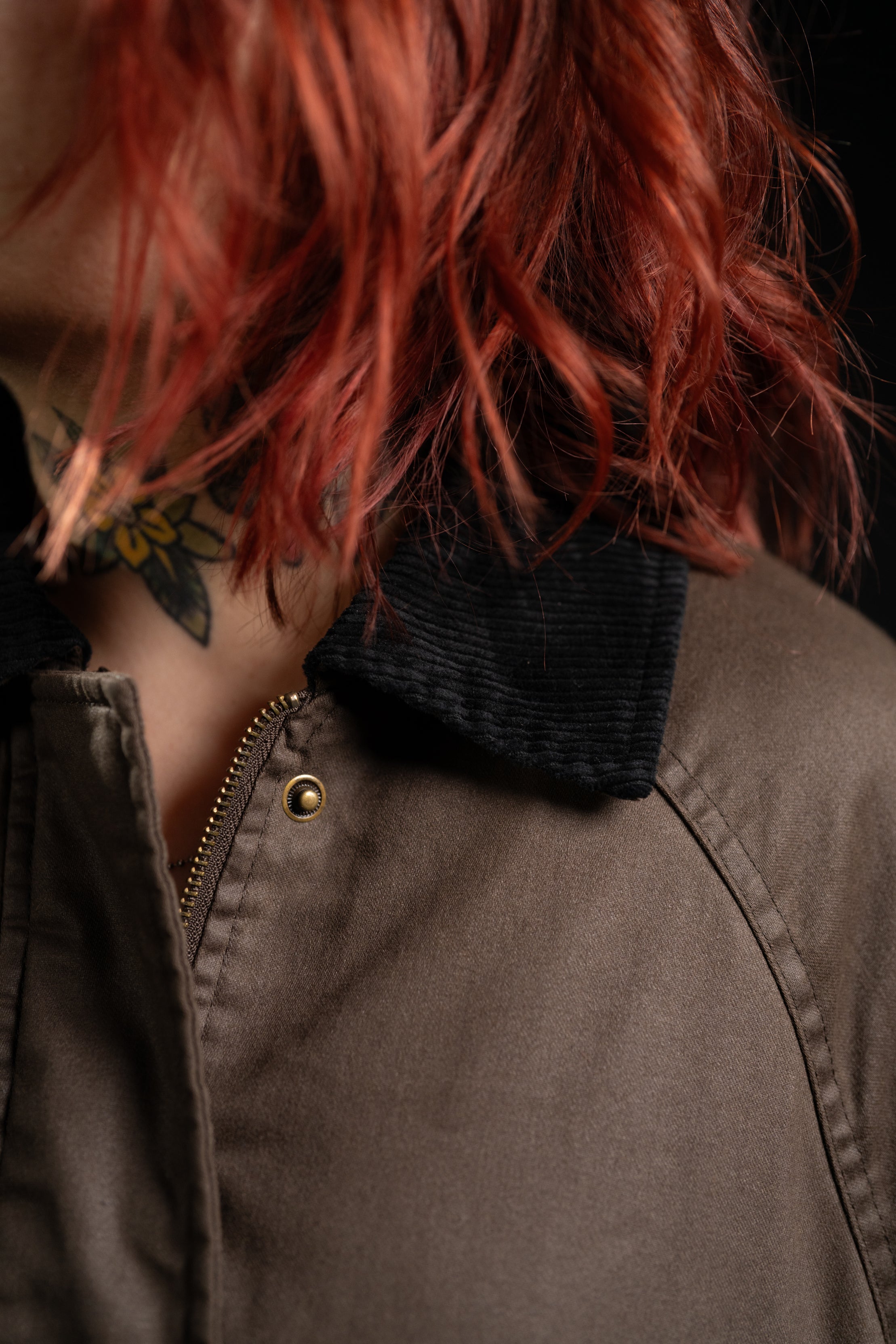 Johnnie Wax Cropped Jacket - Chocolate