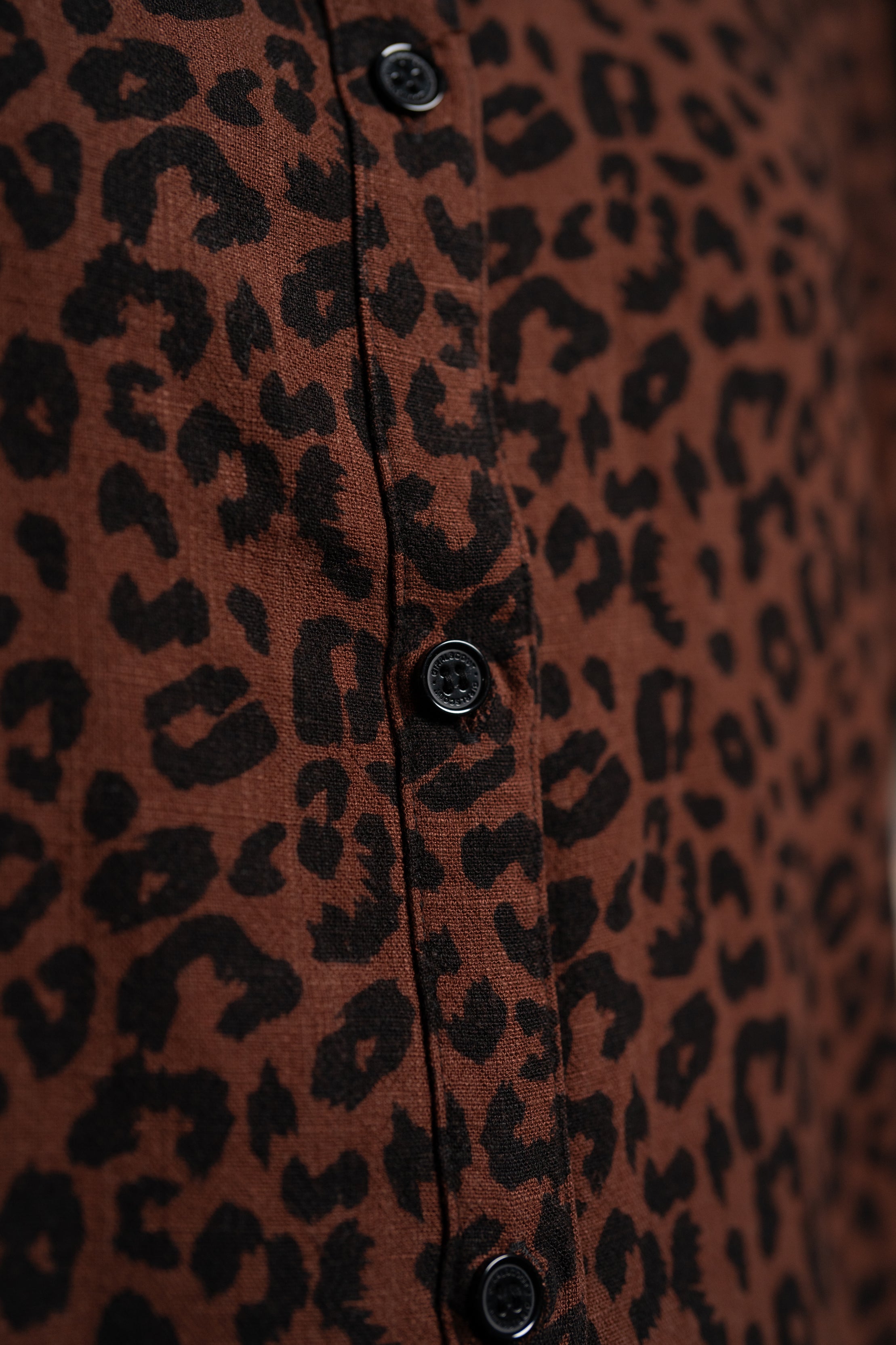Adrian Linen Shirt - Leopard
