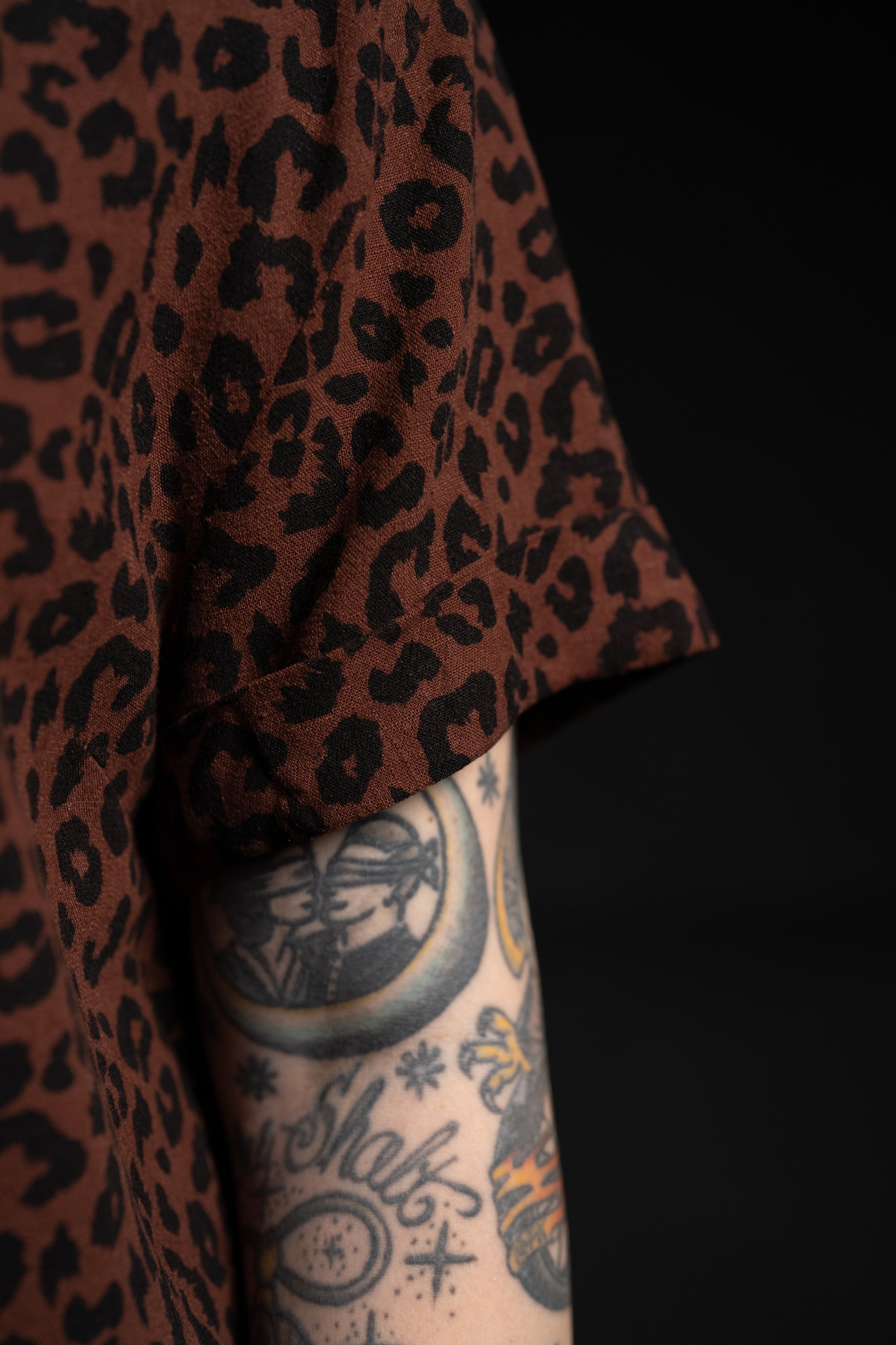 Adrian Linen Shirt - Leopard