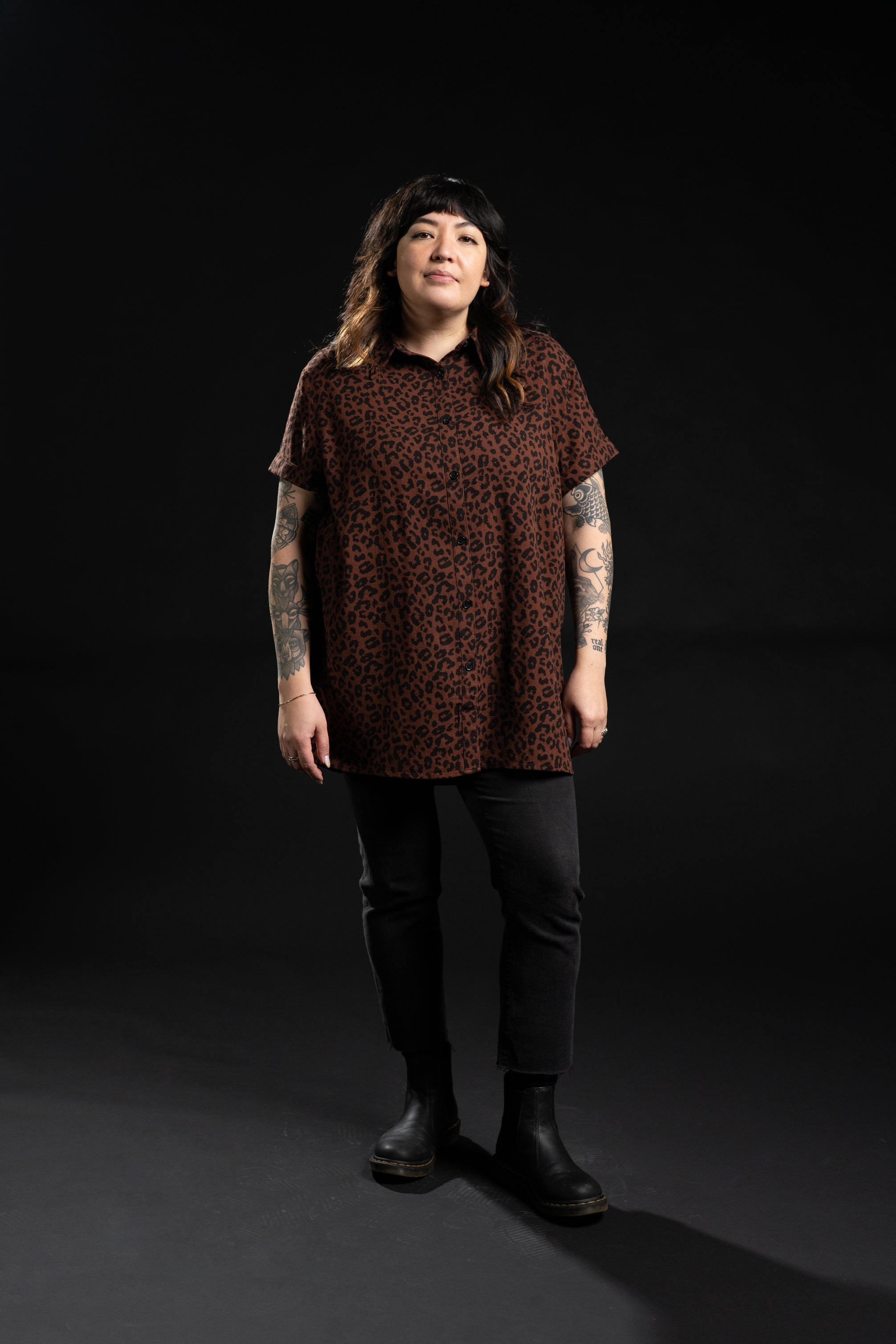 Adrian Linen Shirt - Leopard