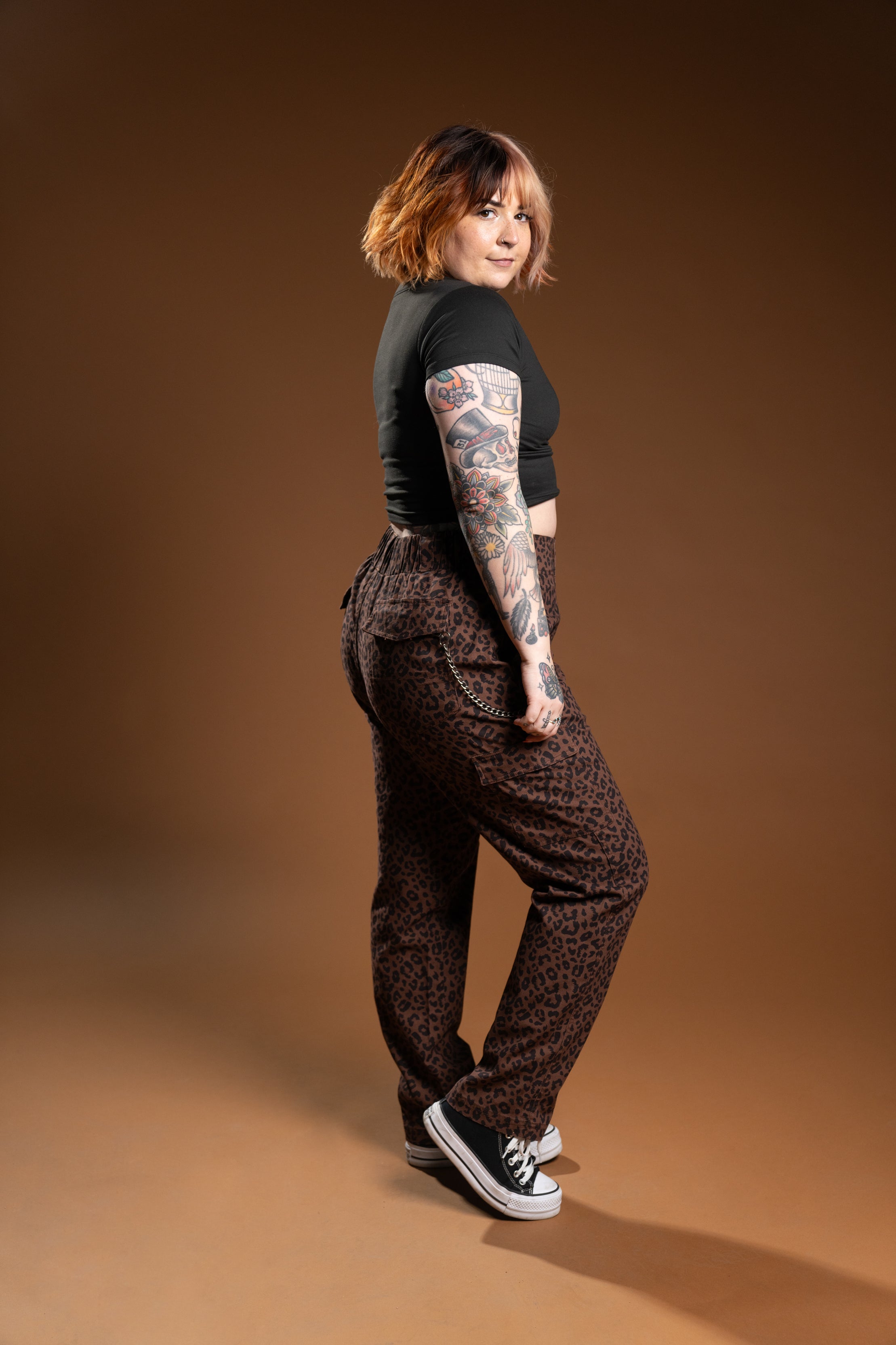 The Sloane Cargo Pant - Leopard