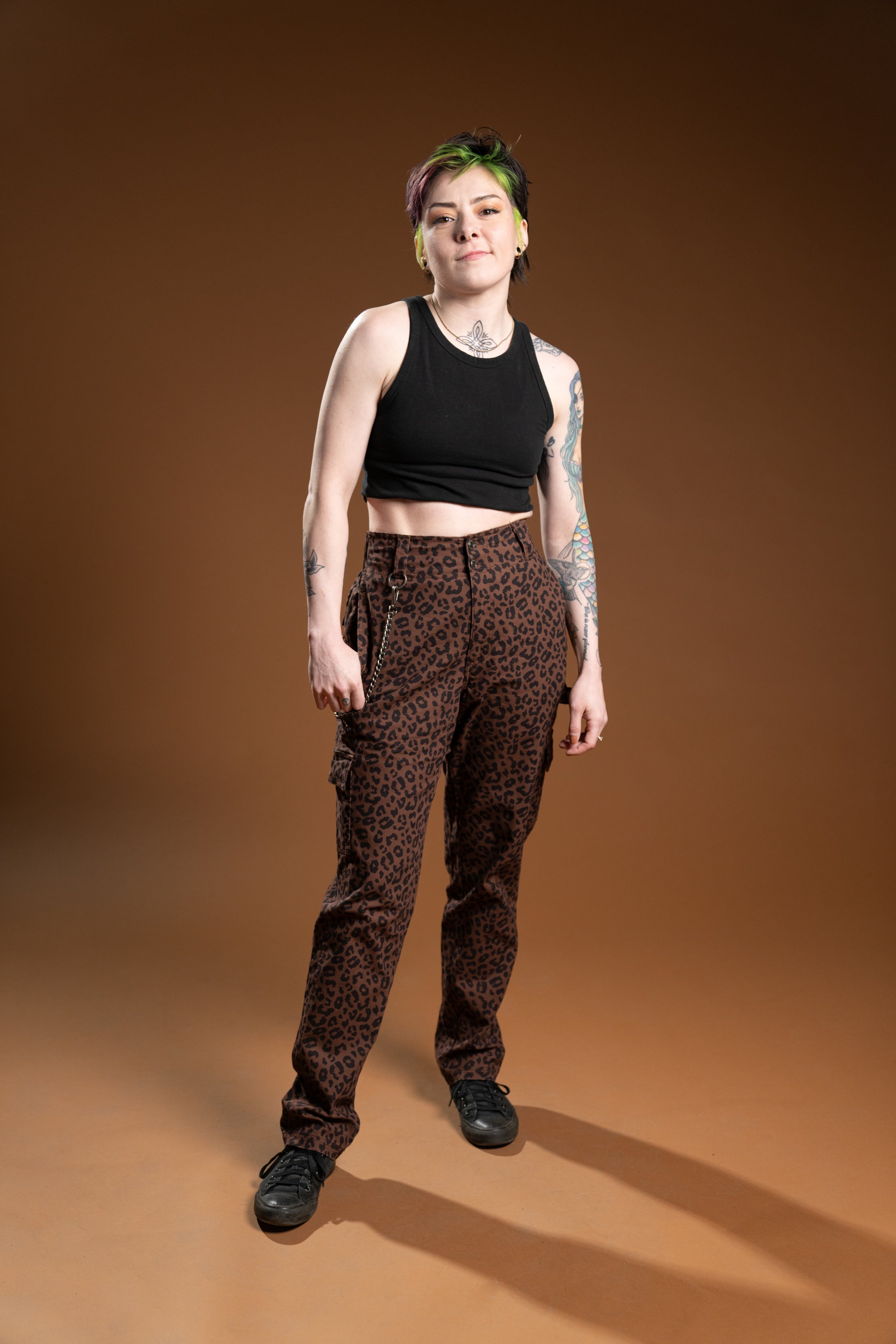 The Sloane Cargo Pant - Leopard