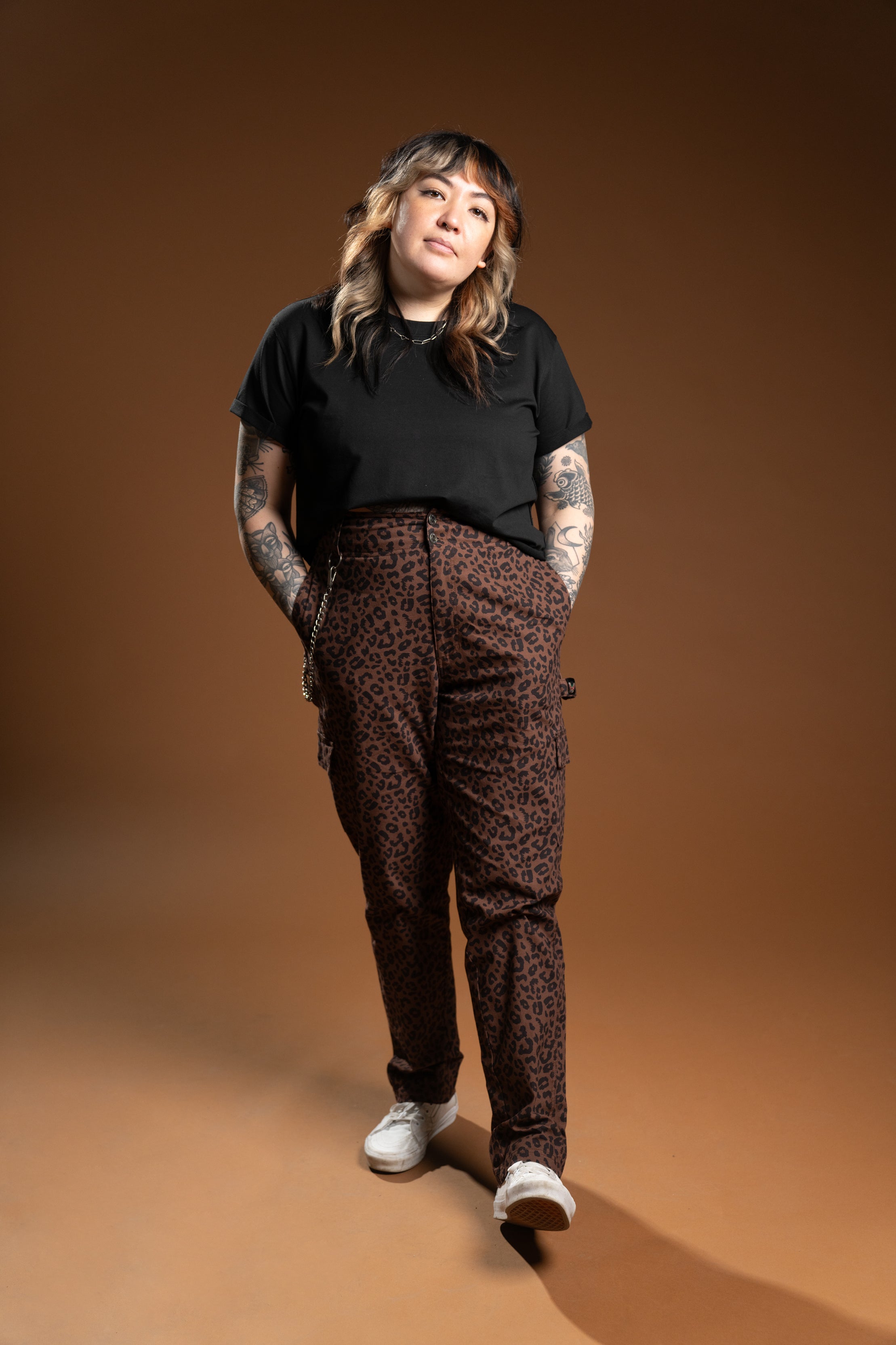 The Sloane Cargo Pant - Leopard