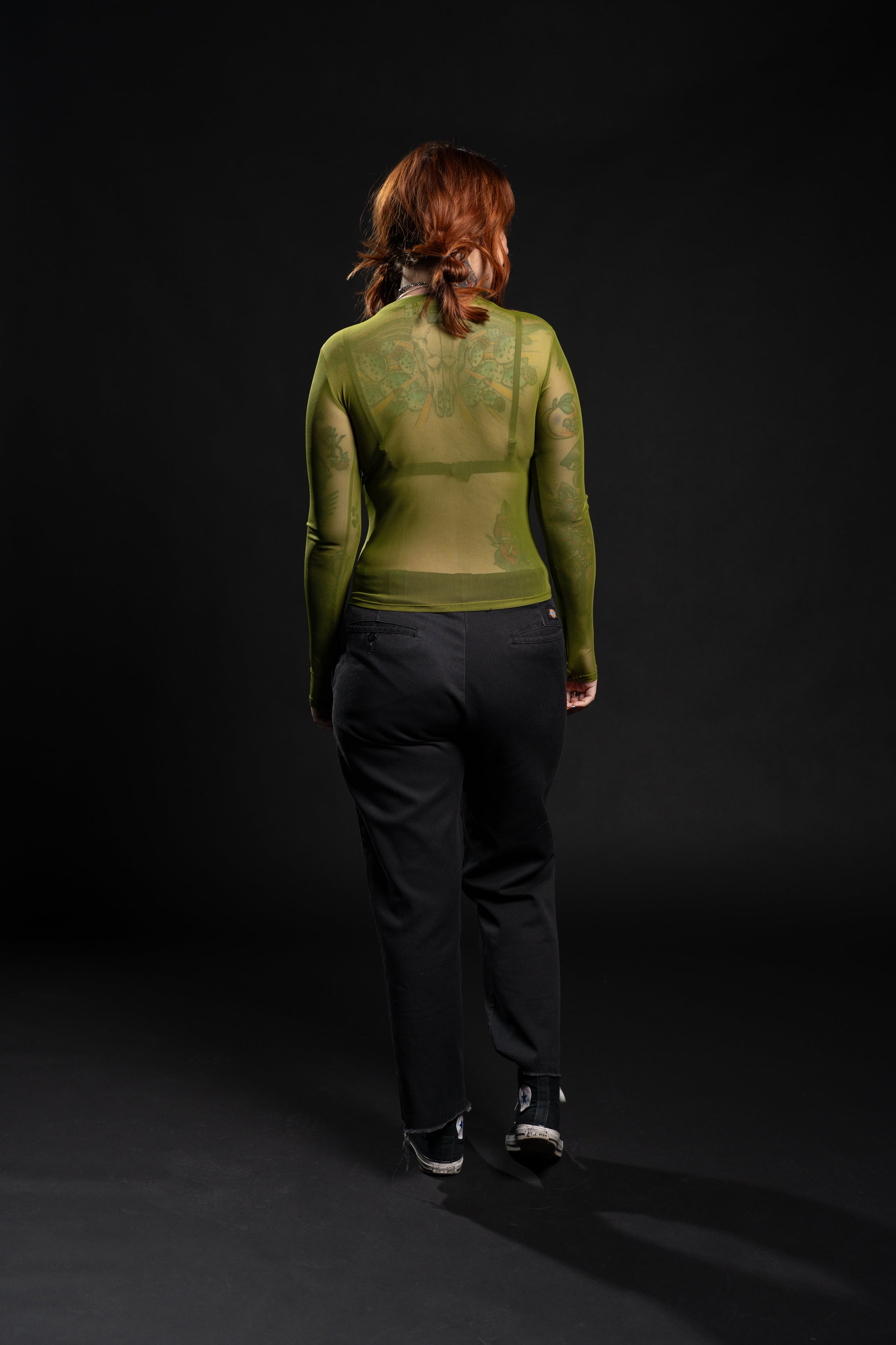 Taylor Mesh Top - Pistachio