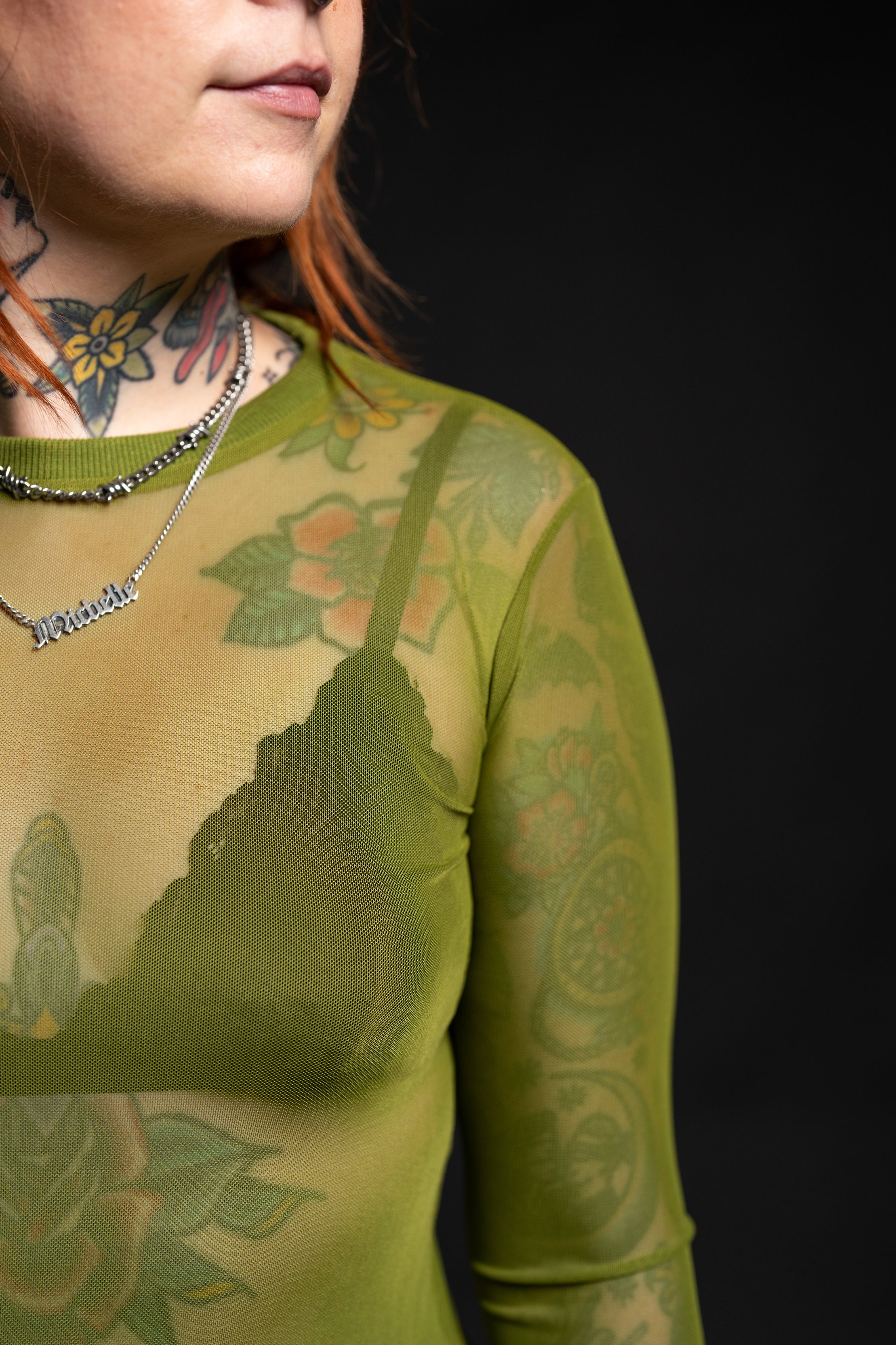 Taylor Mesh Top - Pistachio