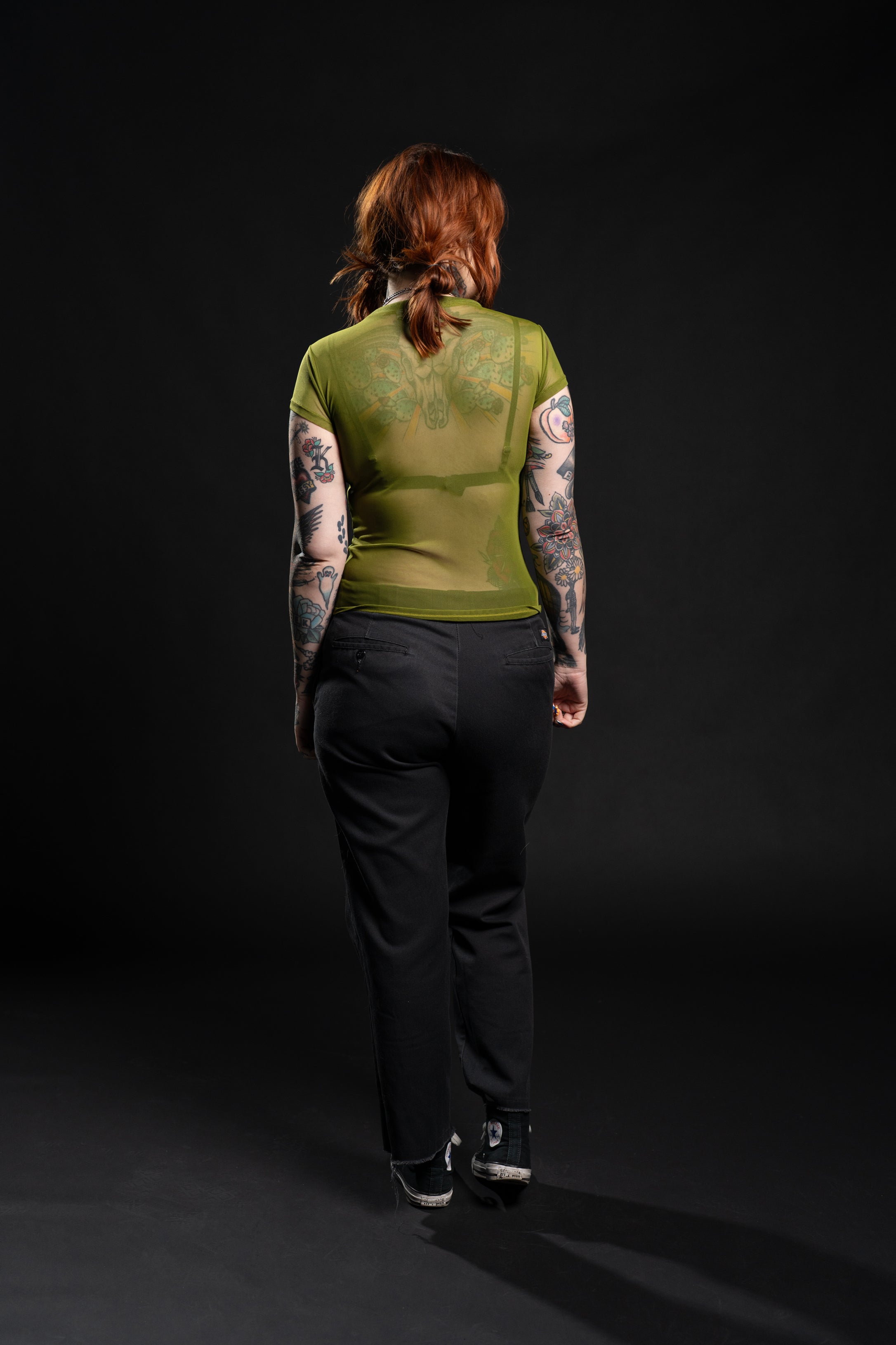 Taylor Short Sleeve Mesh Top - Pistachio