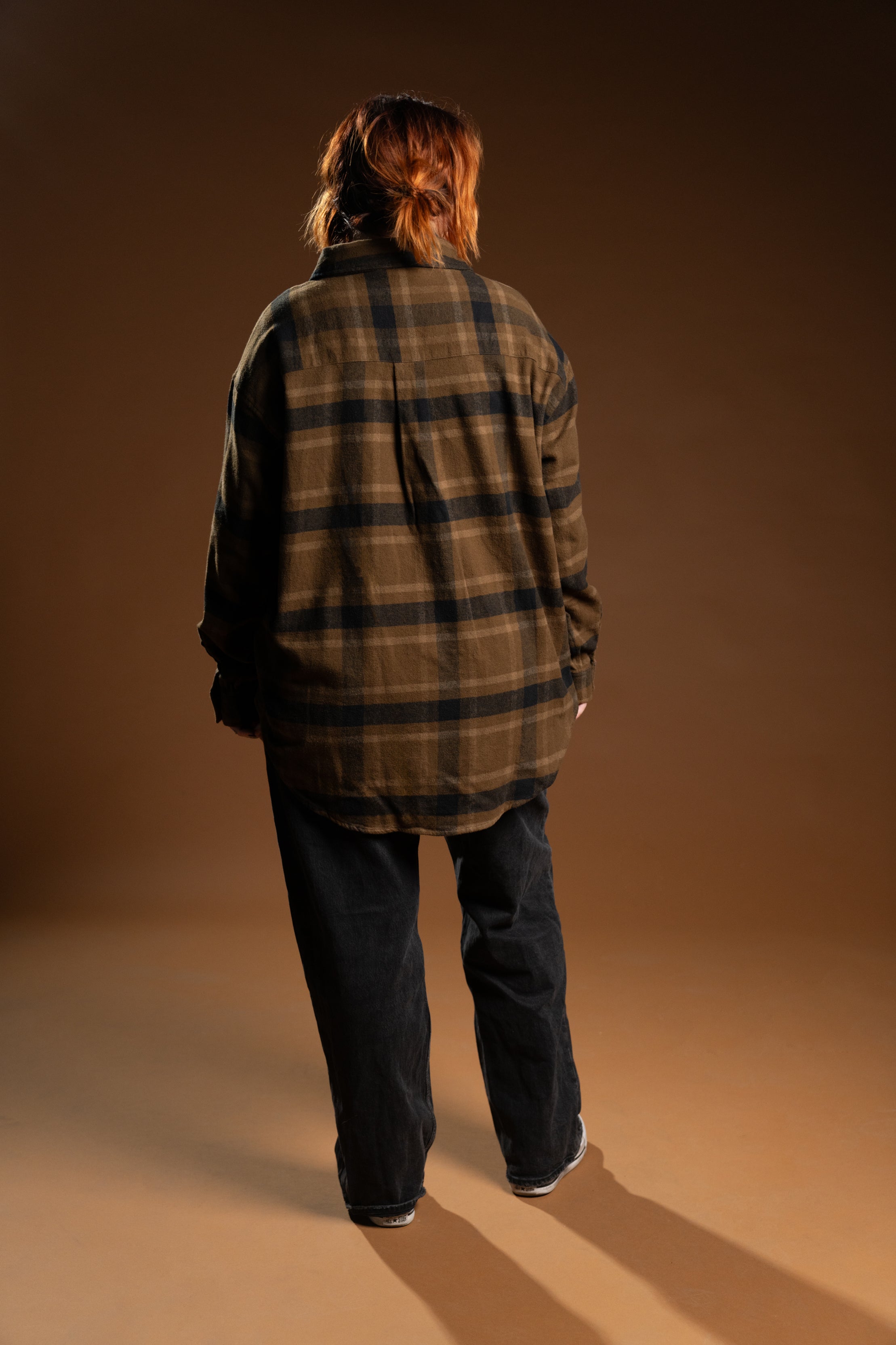 The Sam Oversized Flannel - Brown