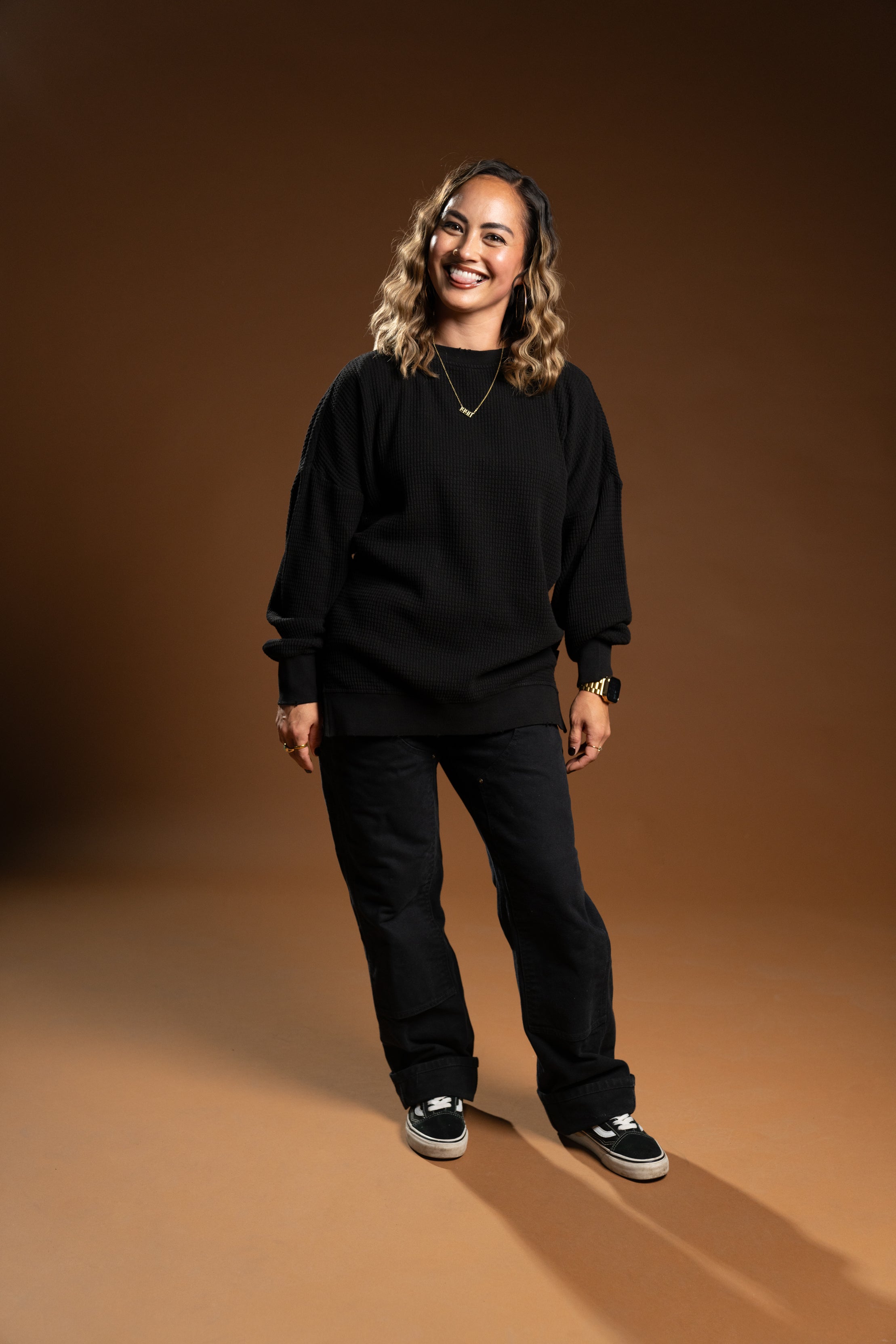 The Dylan Thermal Crewneck - Black