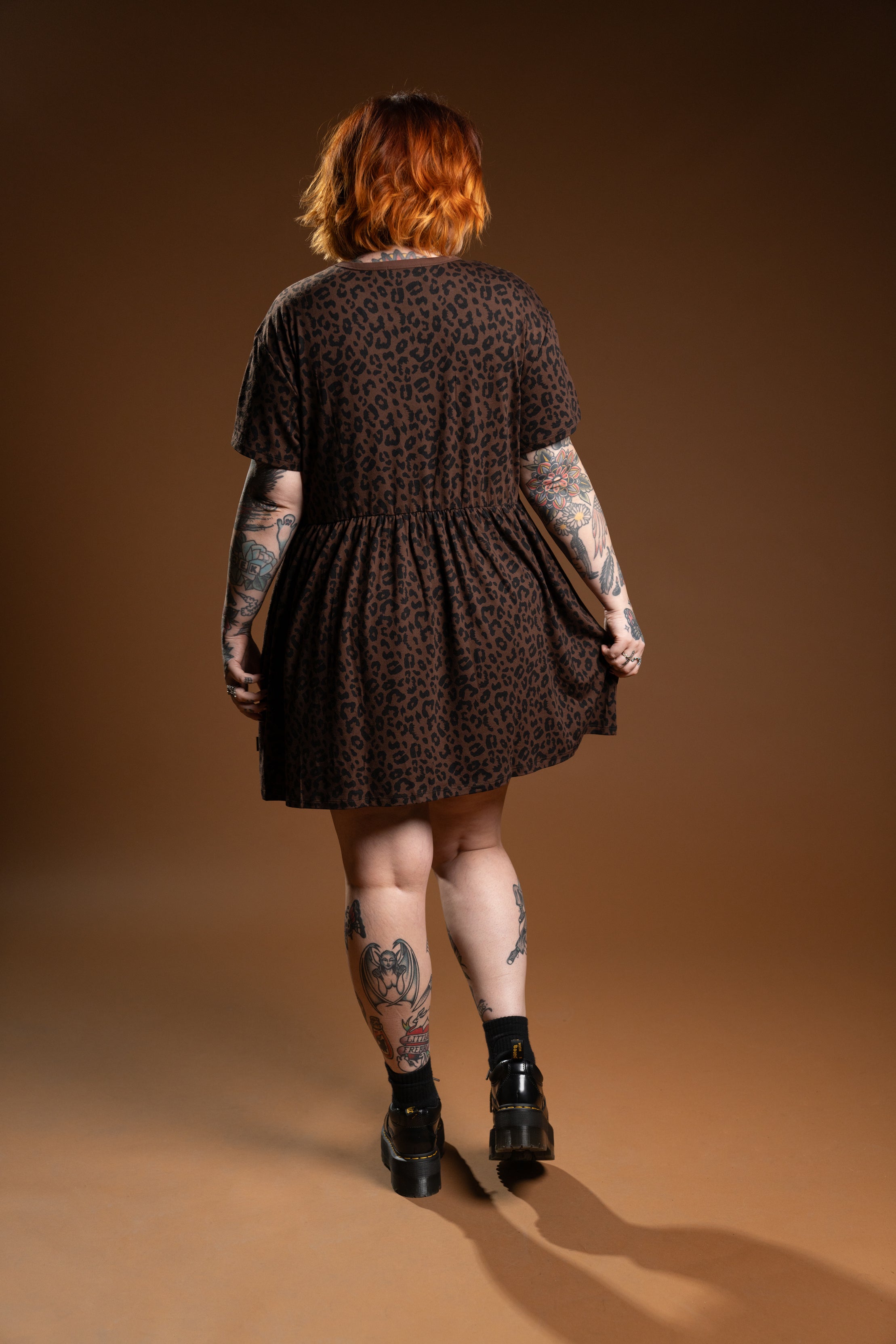 The Jordan Babydoll Dress - Leopard