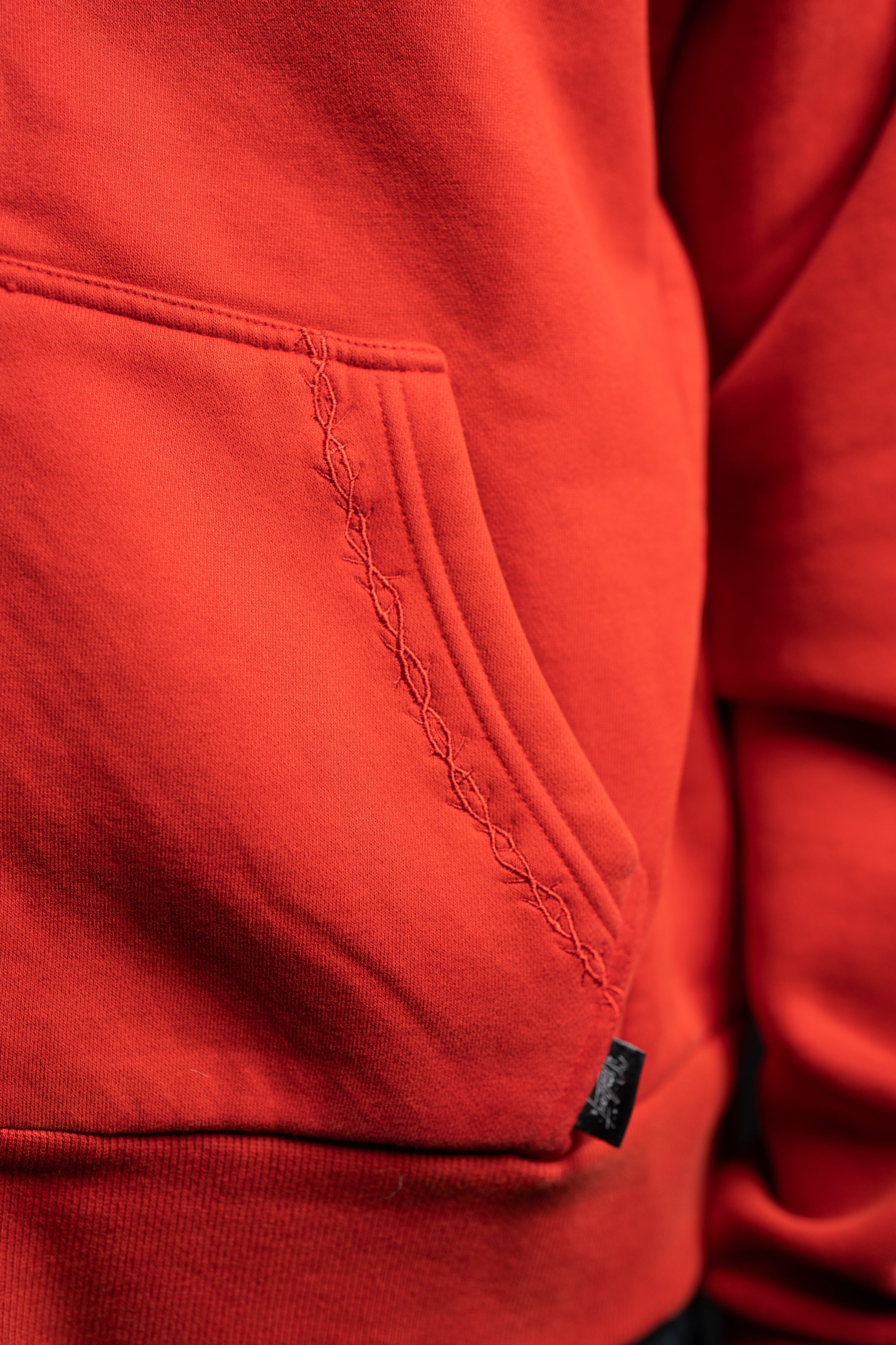 Zip-Up BOXY OG Hoodie - Red Rose