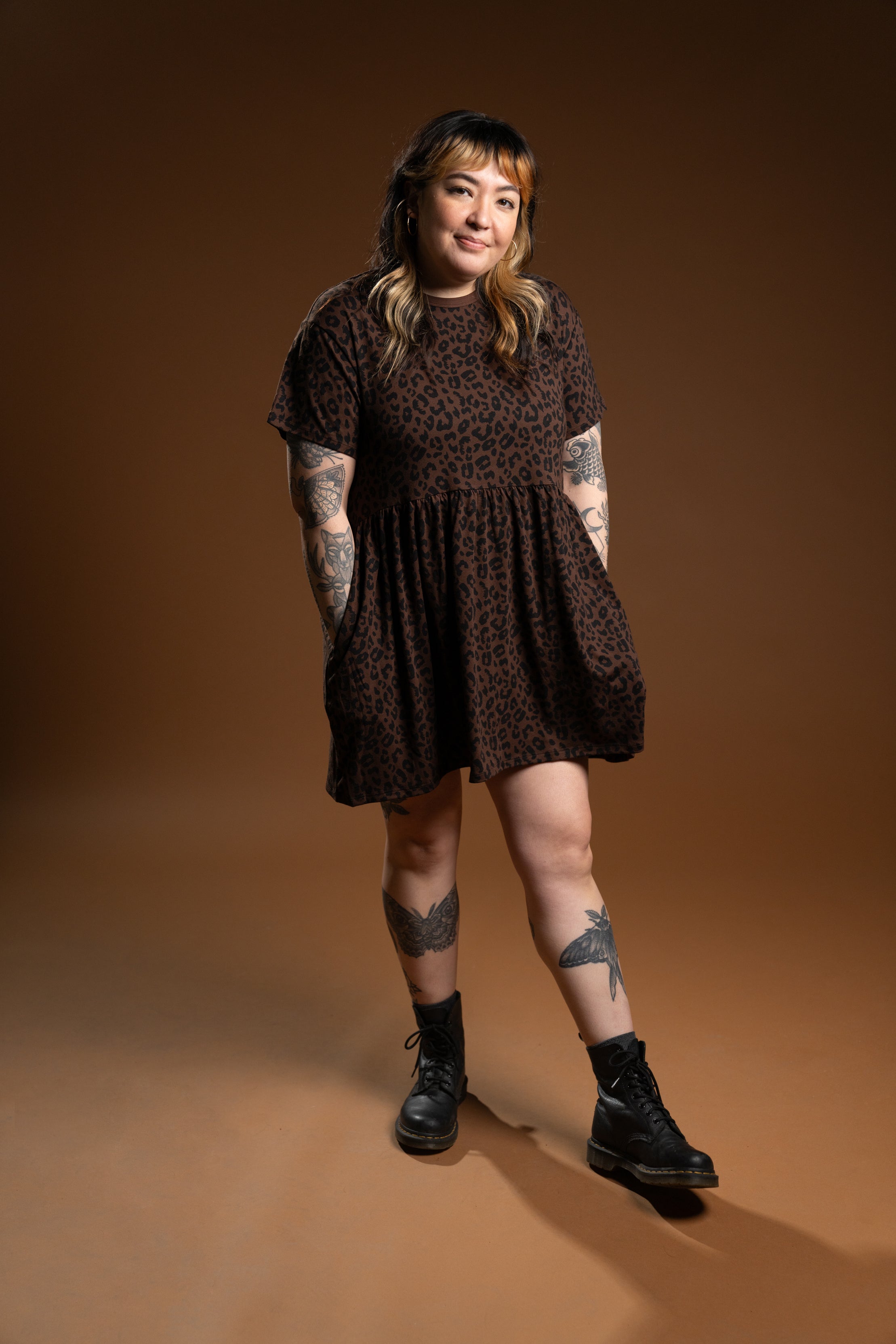 The Jordan Babydoll Dress - Leopard