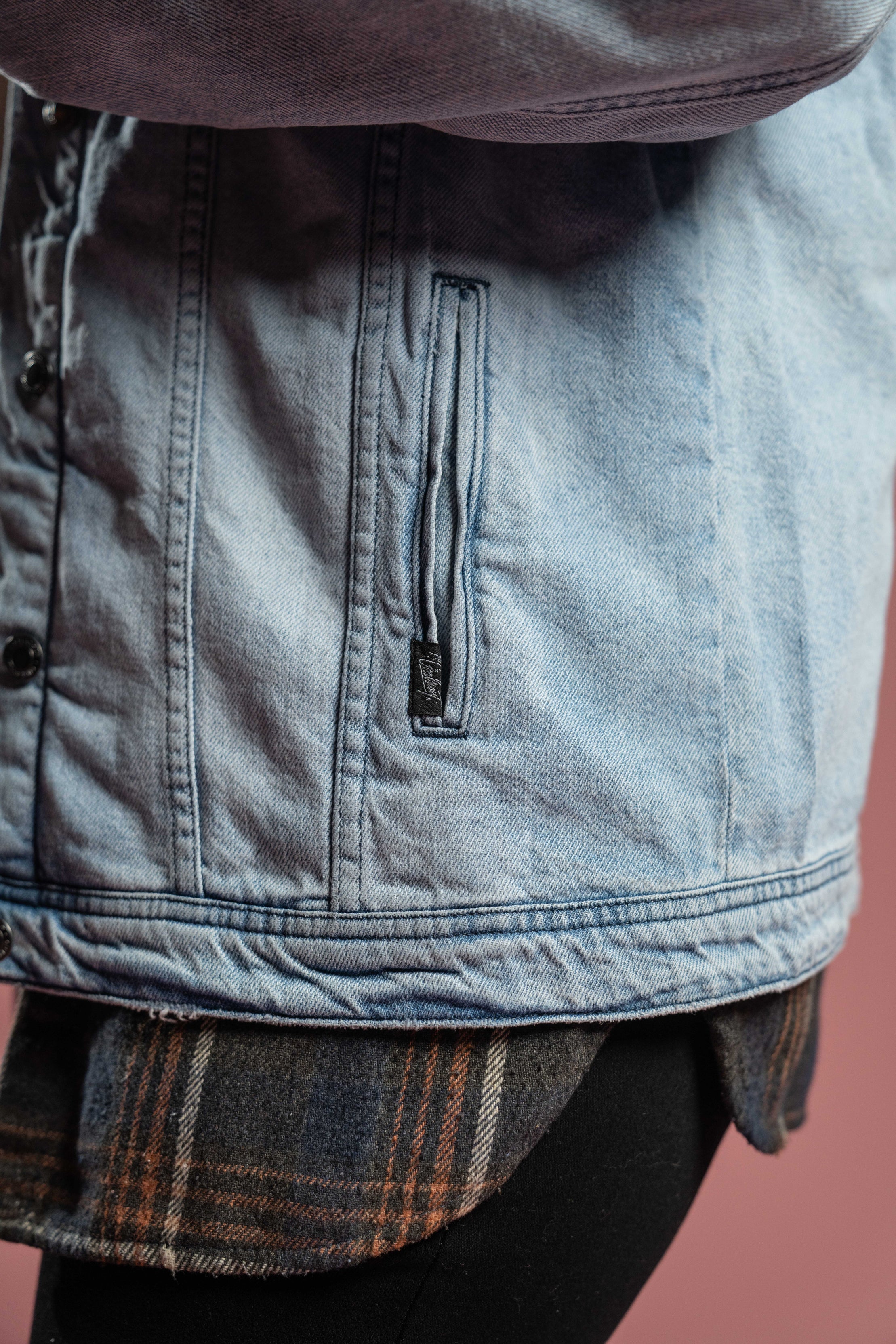 The Stevie Denim Flannel Jacket - Indigo